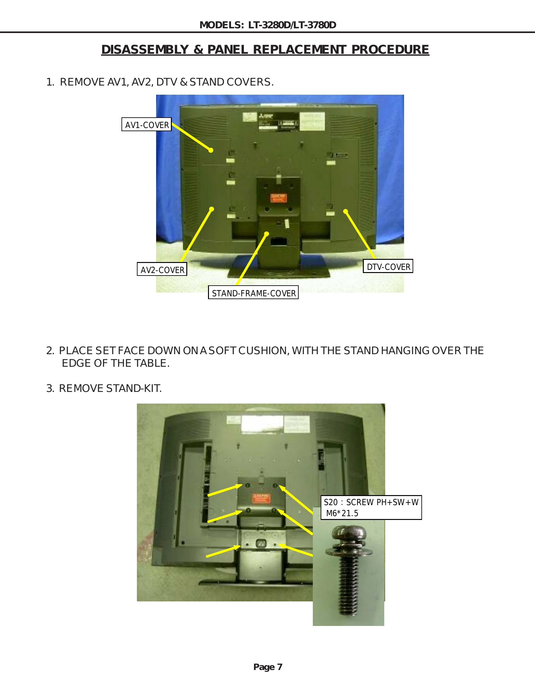 Manual for LT-3280D/LT-3780D