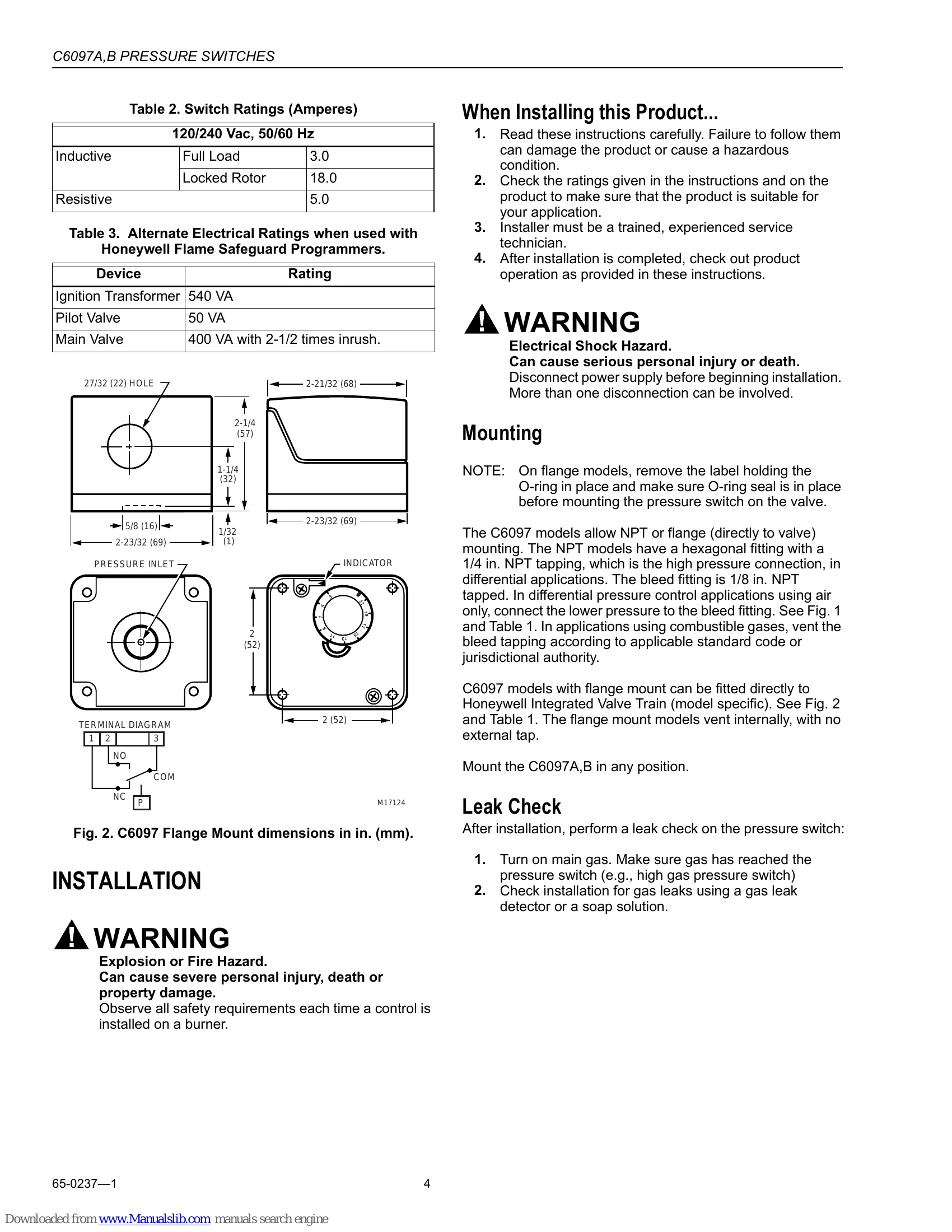 Manual for C6097A,B