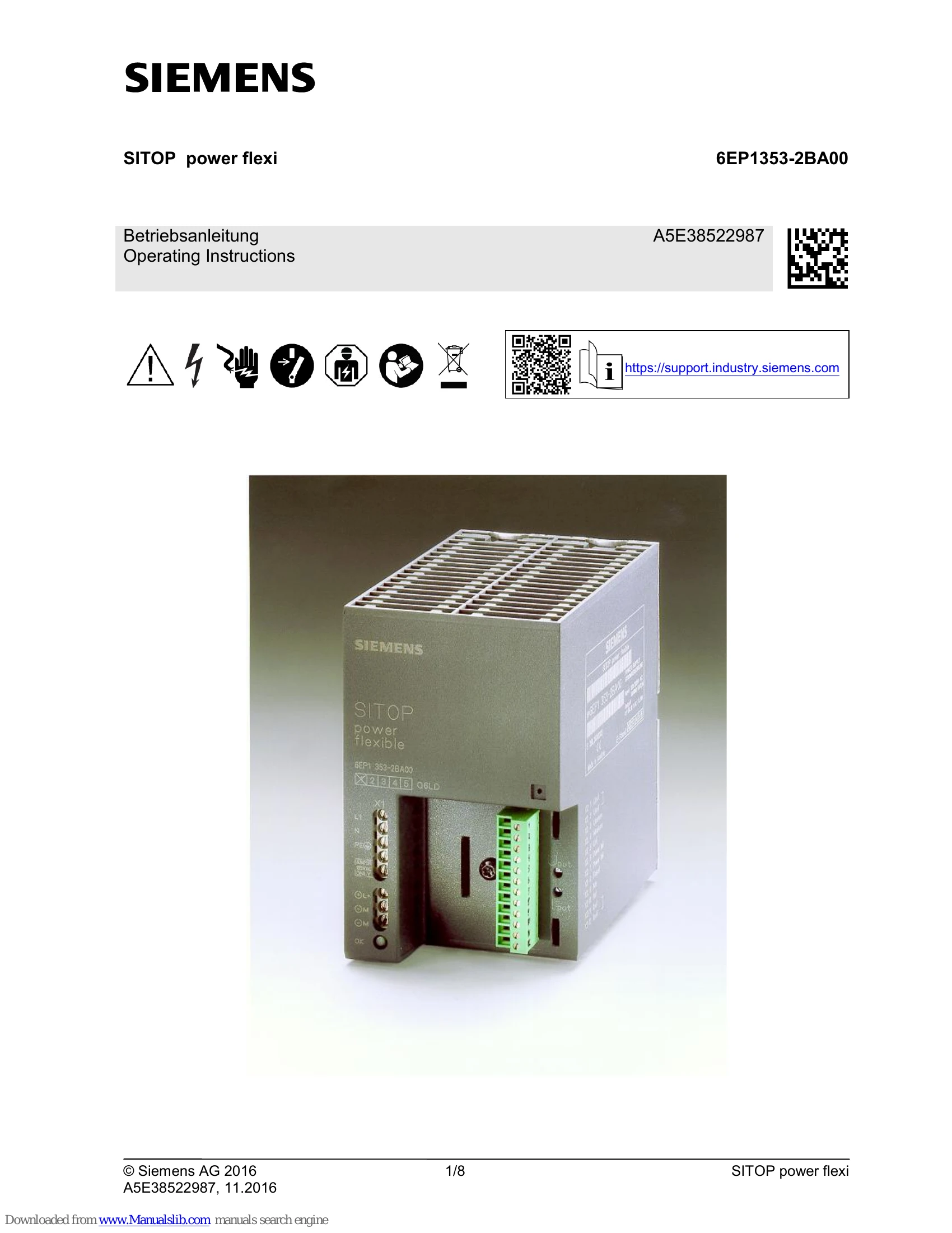 Manual for 6EP1353-2BA00
