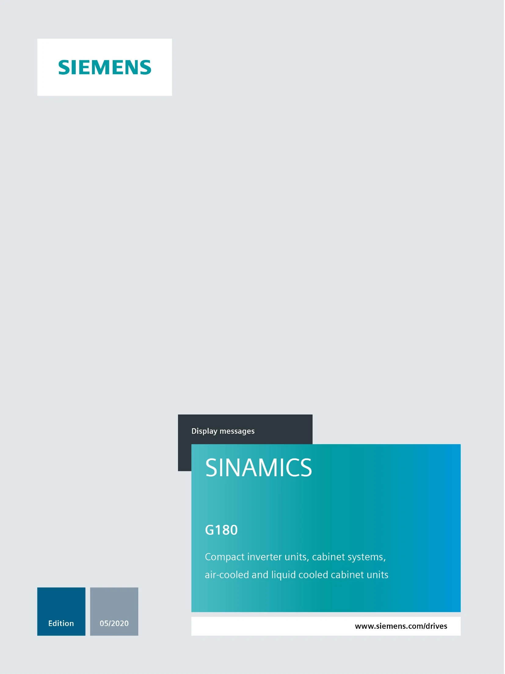 Manual for SINAMICS G180