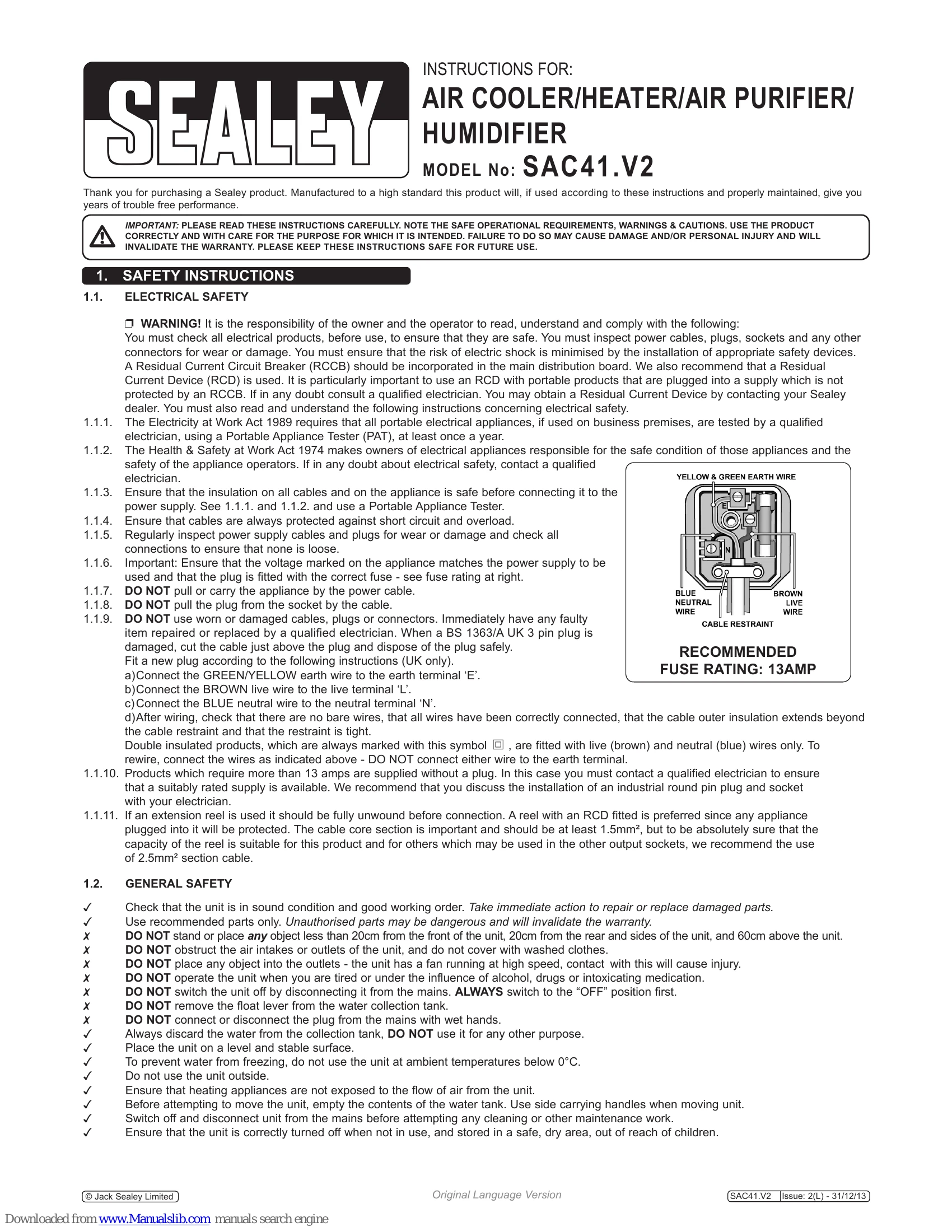 Manual for SAC41.V2