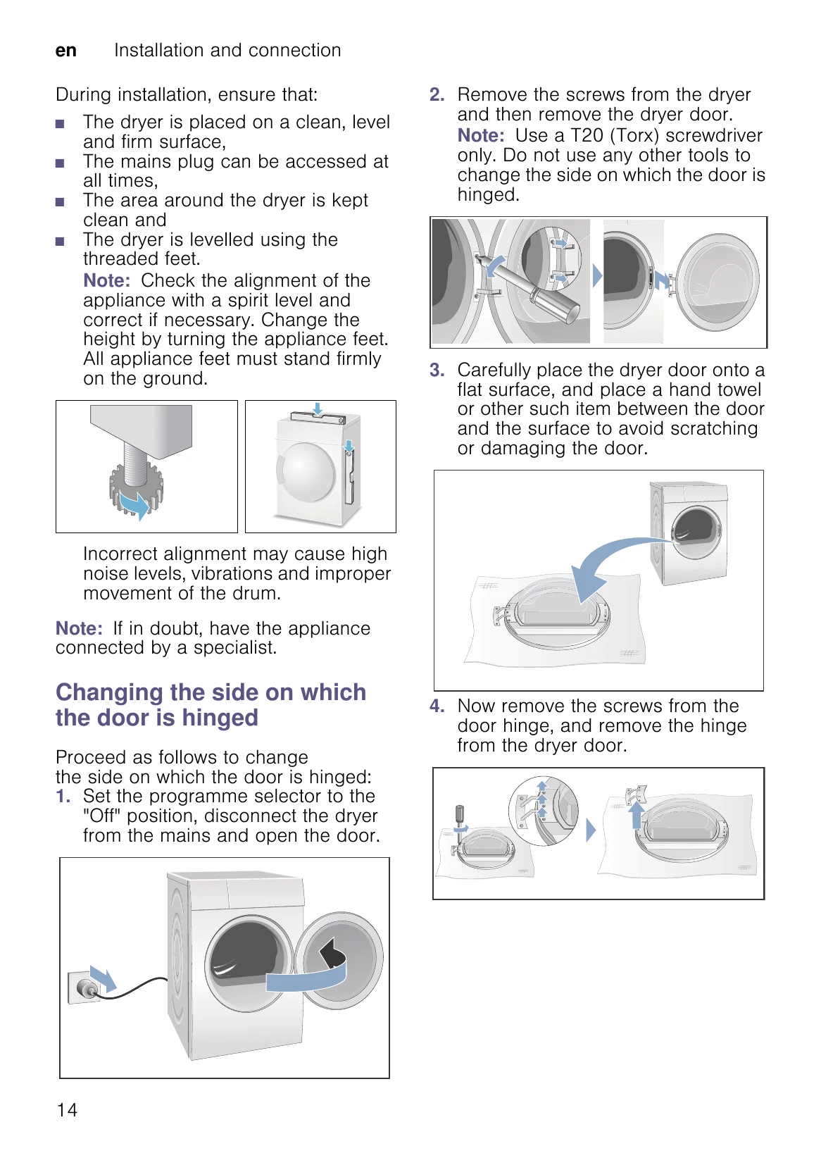 Manual for WT47Y7W0AU
