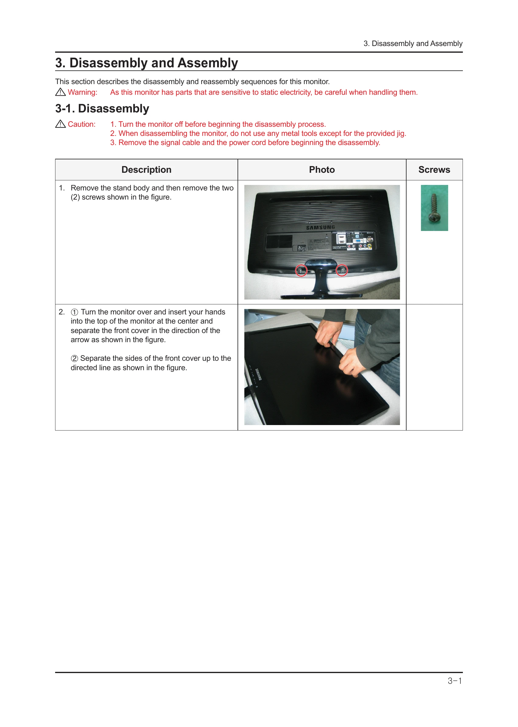 Parts/Service for B1930HD / B2030HD / B2230HD / B2330HD / B2430HD(EU) / B2430HD(Australia)