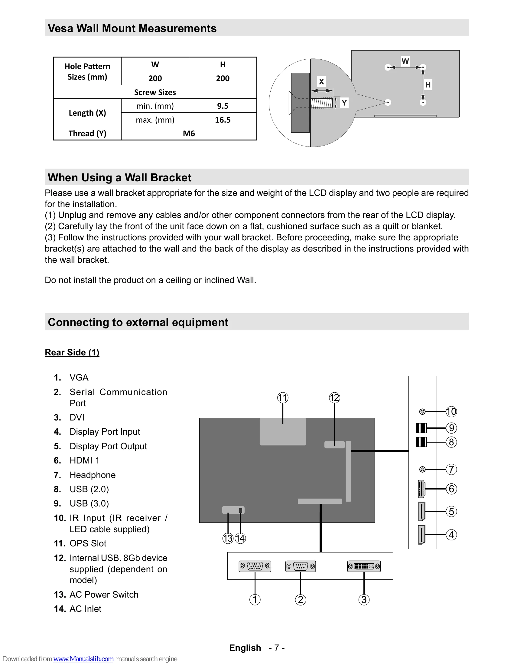 Manual for TD-E433 - TD-E433E