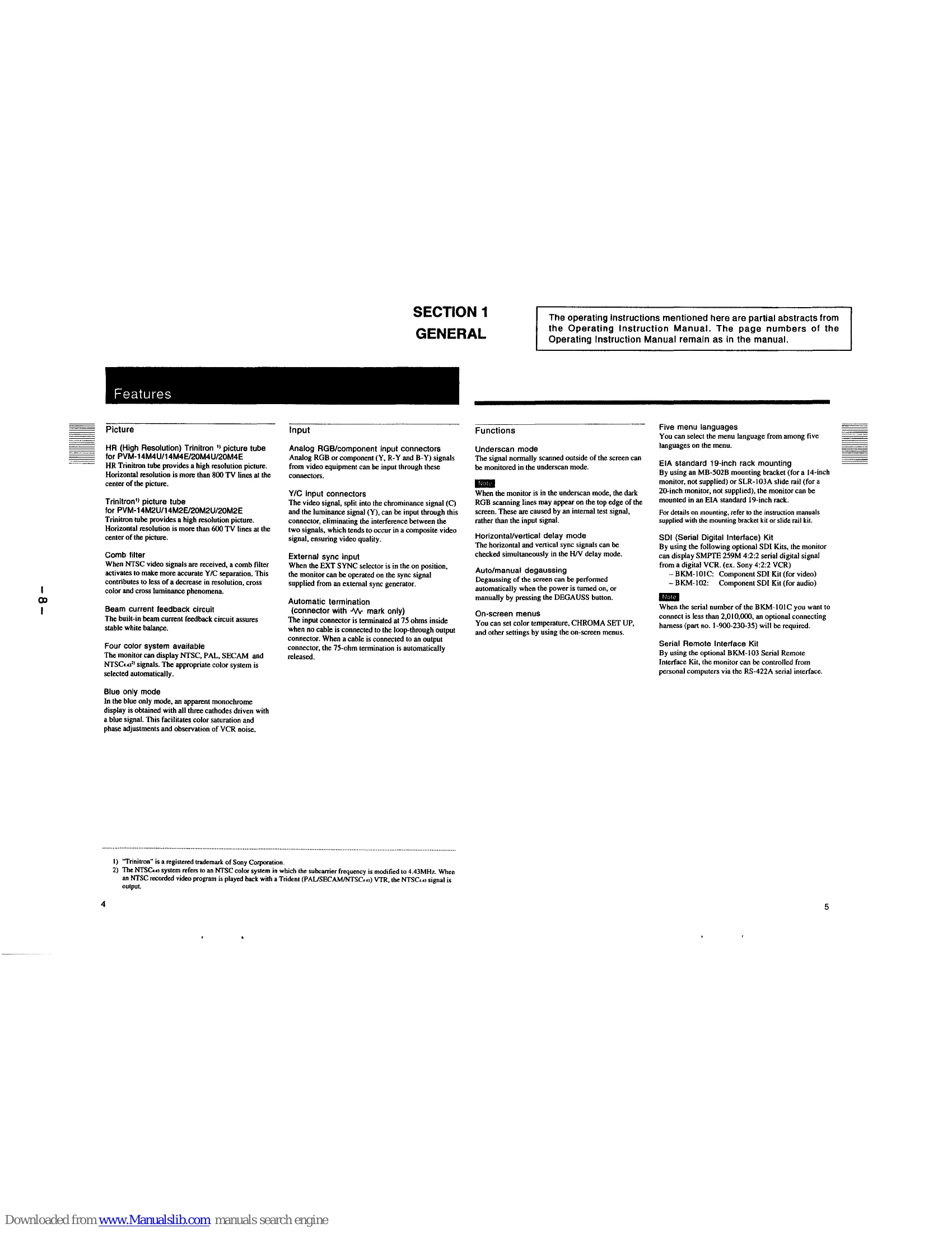 Manual for PVM-14M2U
