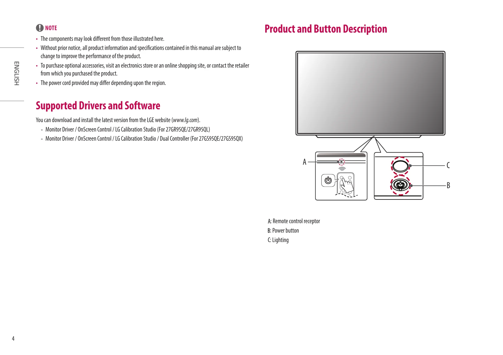 Manual for 27GR95QE