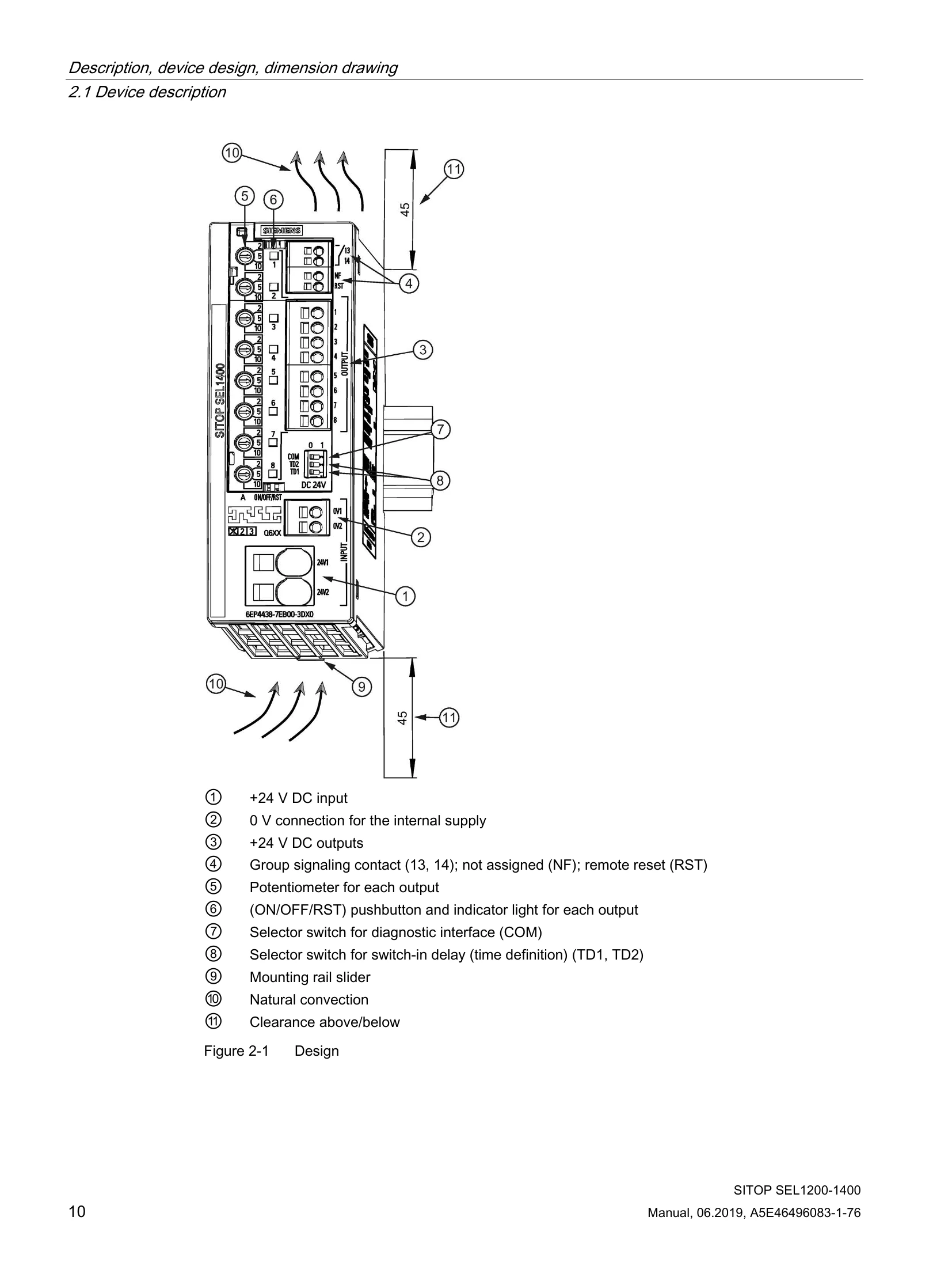 Manual for SITOP SEL1200-1400