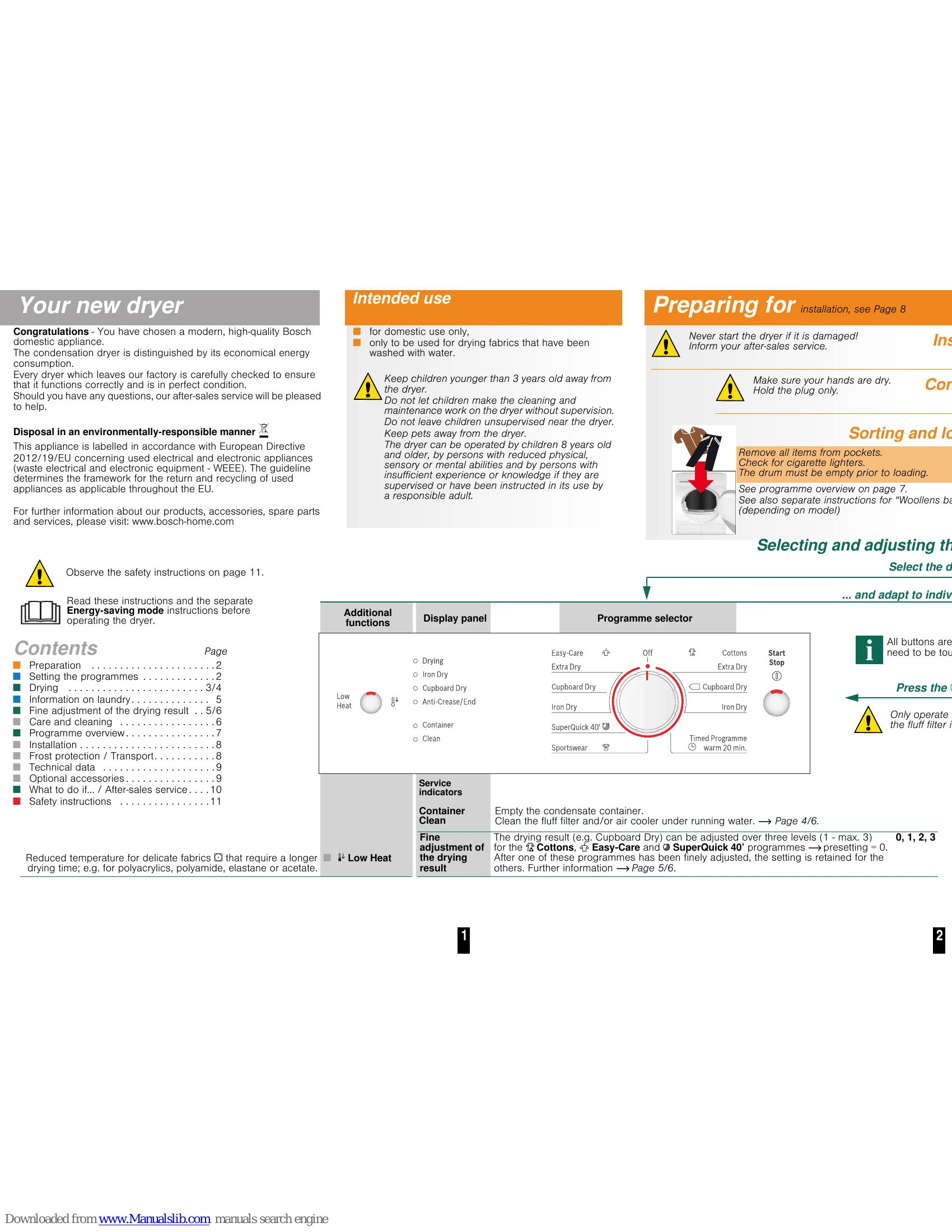 Manual for WTE84106GB