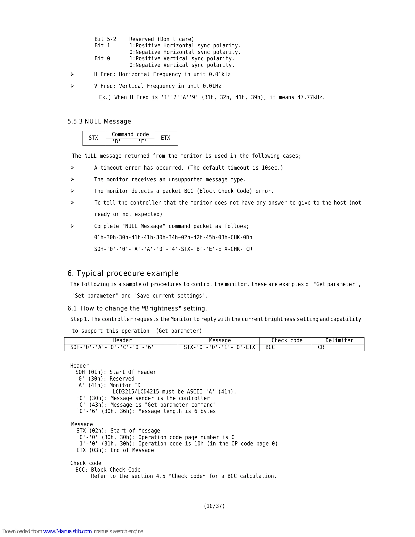 Manual for LCD3215/LCD4215