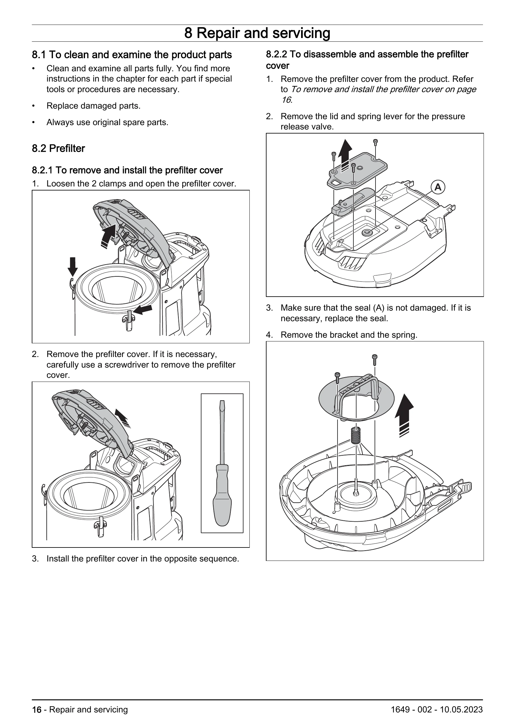 Manual for DE 110, DE 110S, DE 110i, DE 120, DE 120 Pace