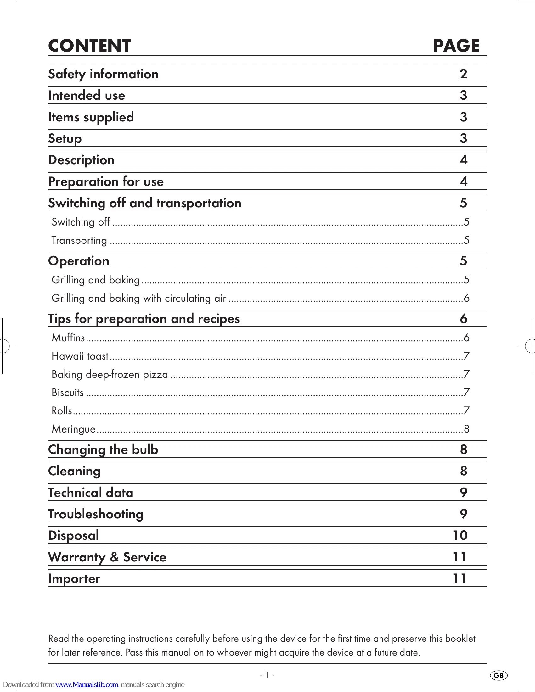 Manual for SGB 1380 B2
