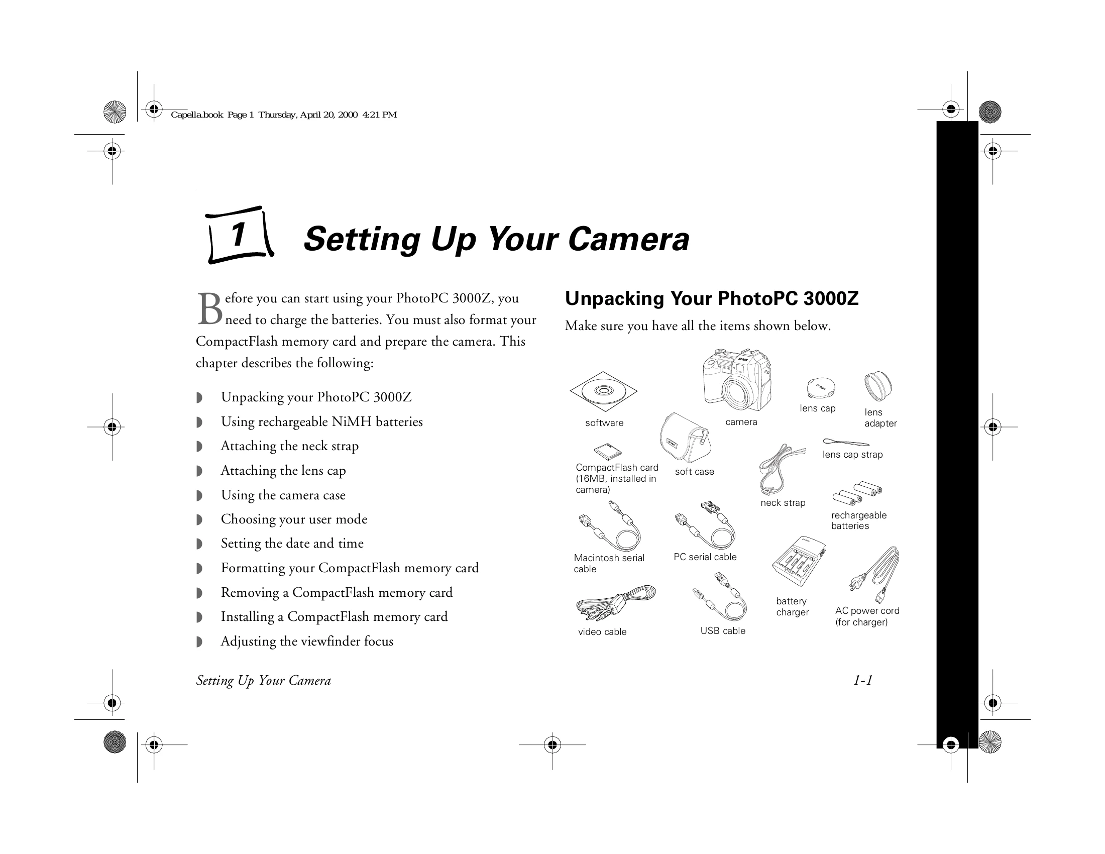 Manual for PhotoPC 3000Z