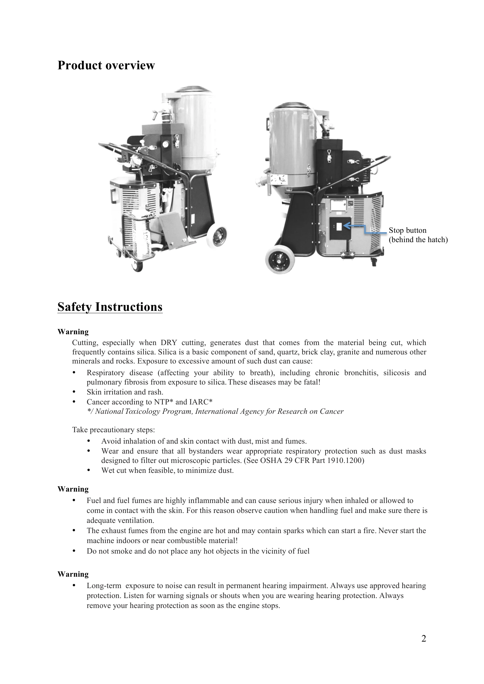 Manual for T8600 PROPANE