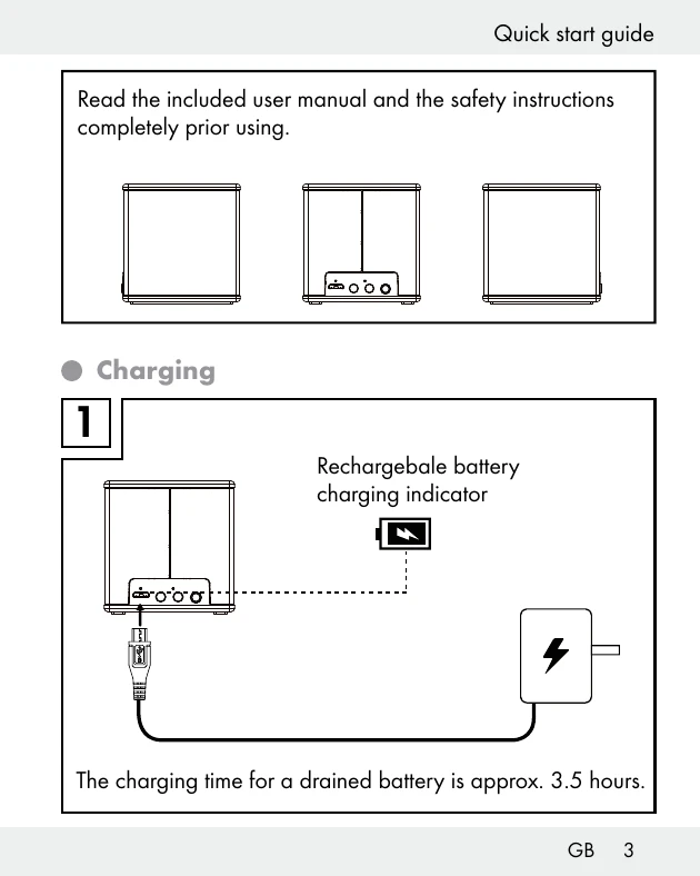 Quick Start Guide for SBLL 3 A1