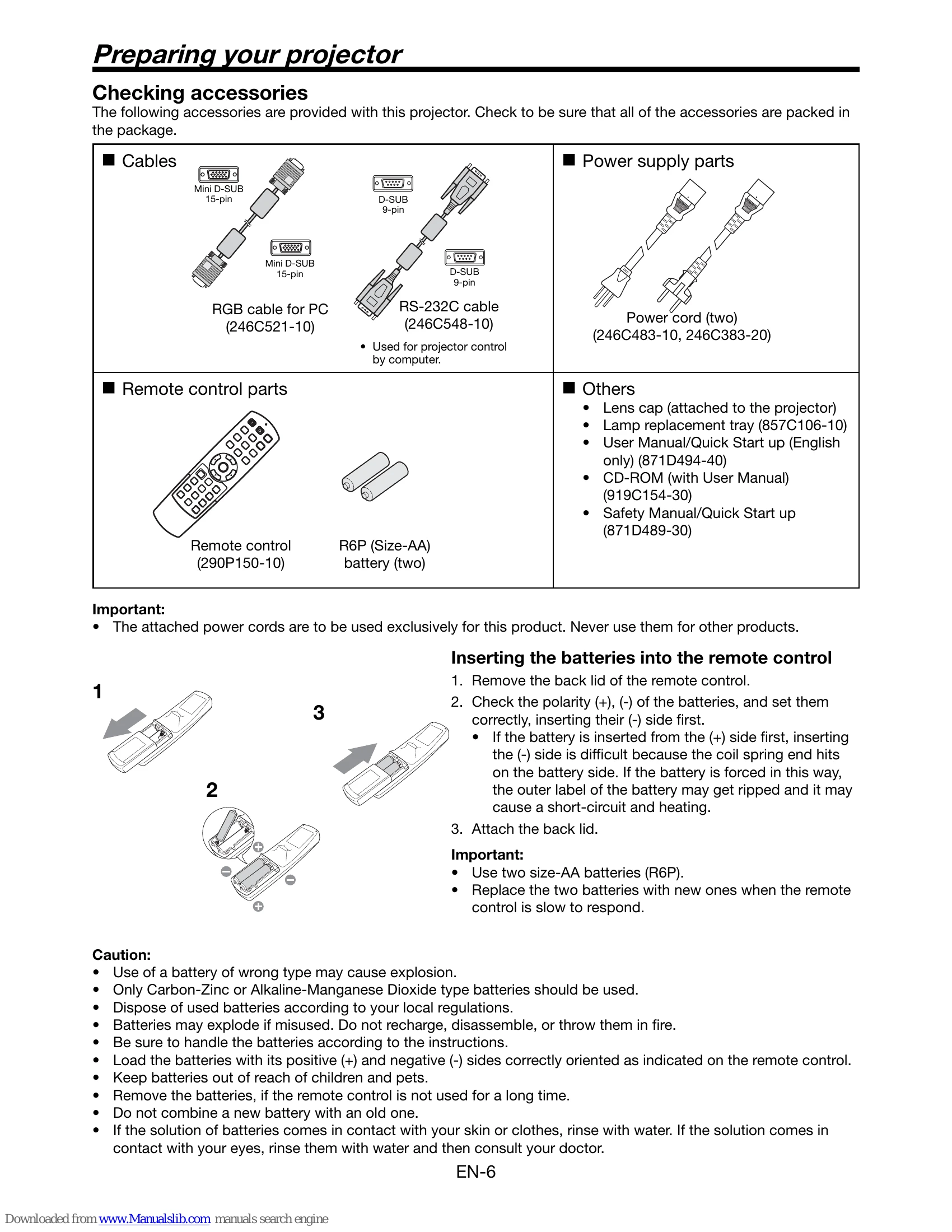Manual for HC4900