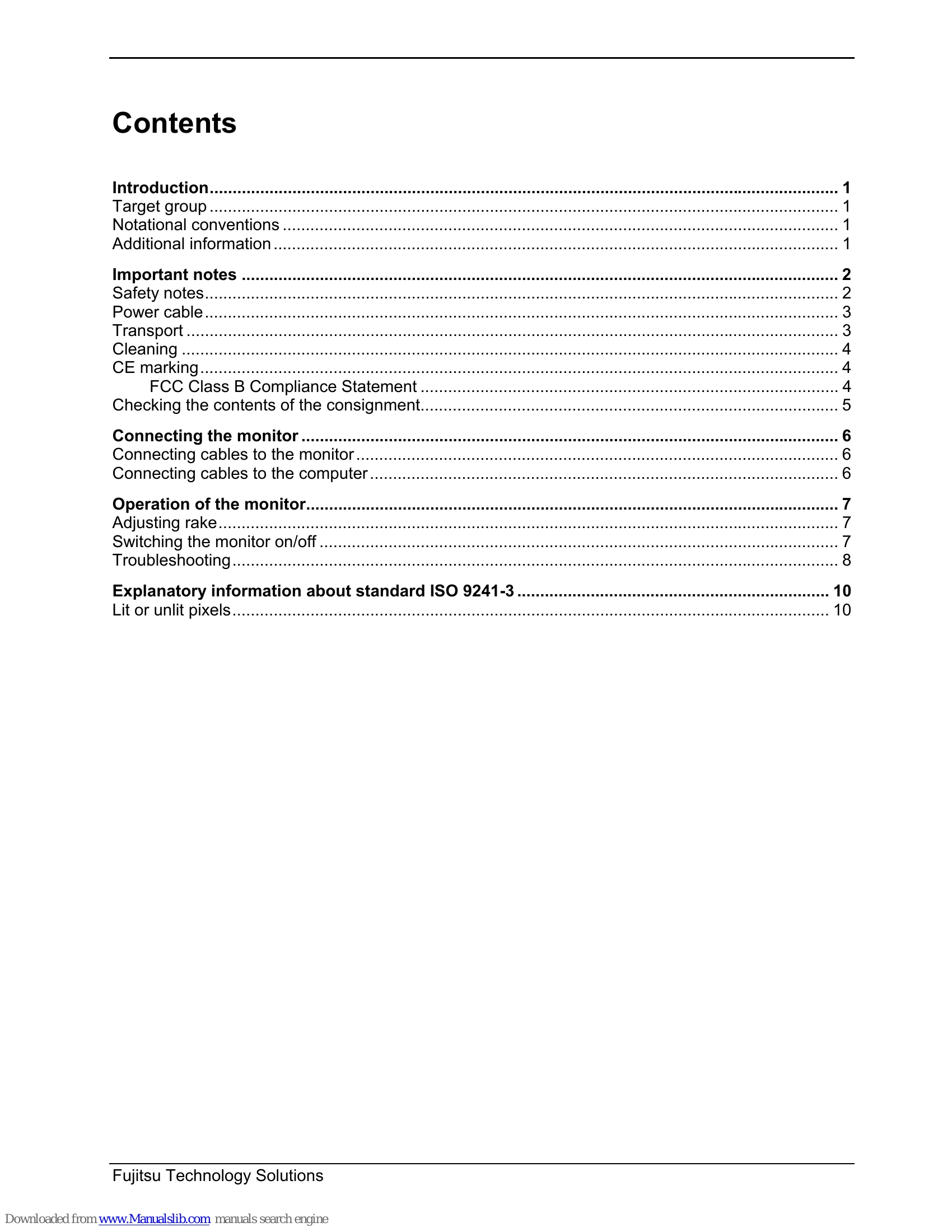 Manual for LCD Monitor