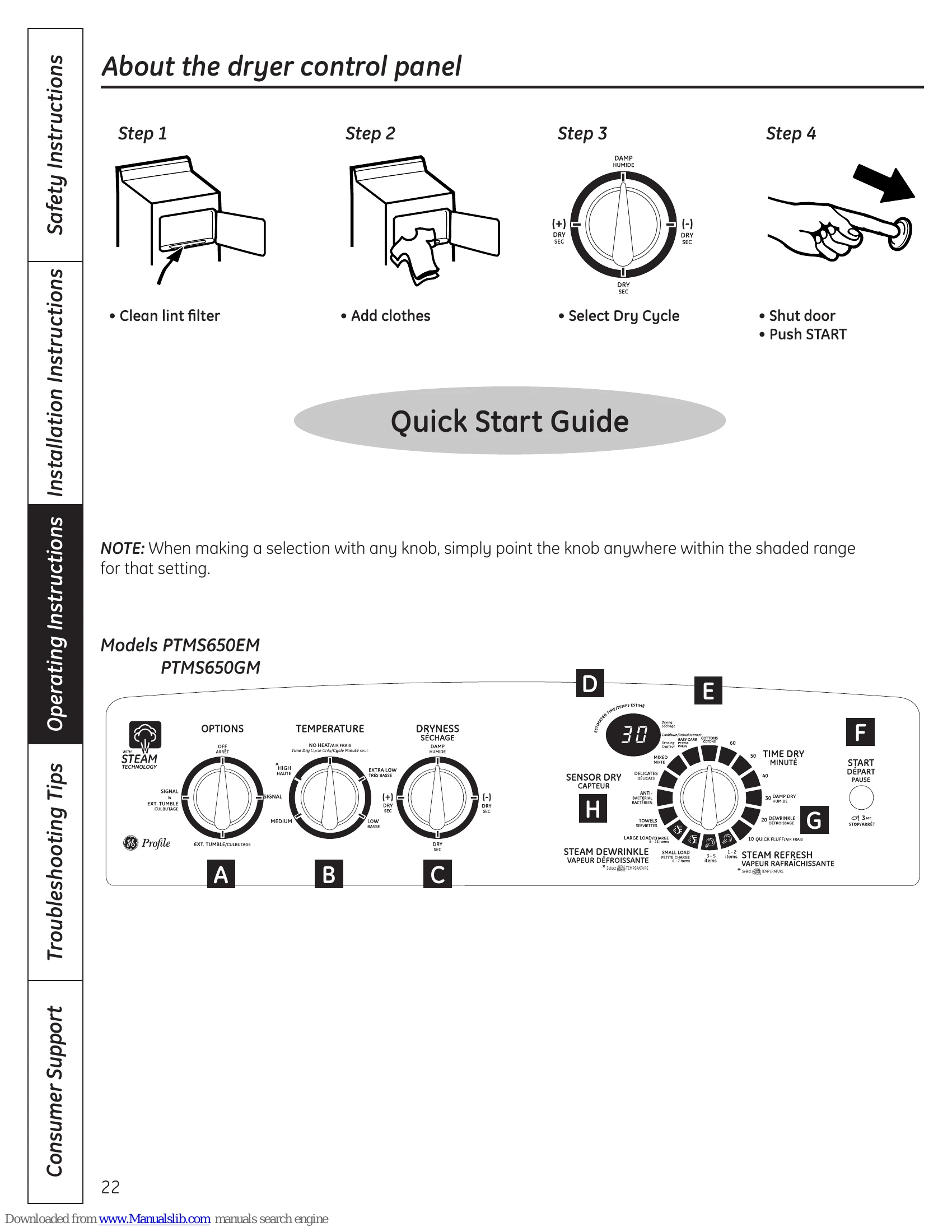 Manual for Profile Secadoras