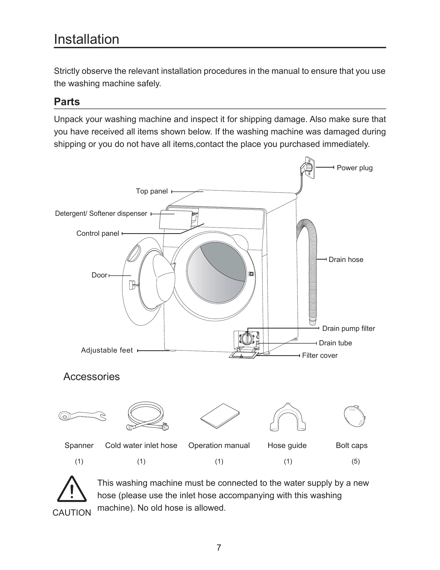 Manual for ES-FW105D7PS