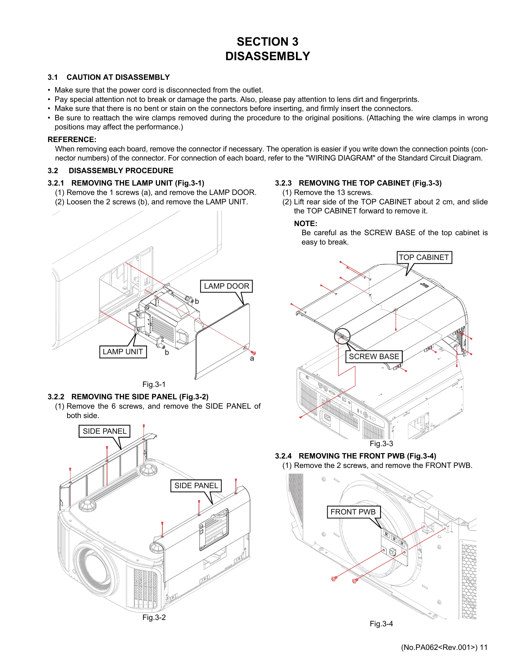 Manual for D-ILA Projector