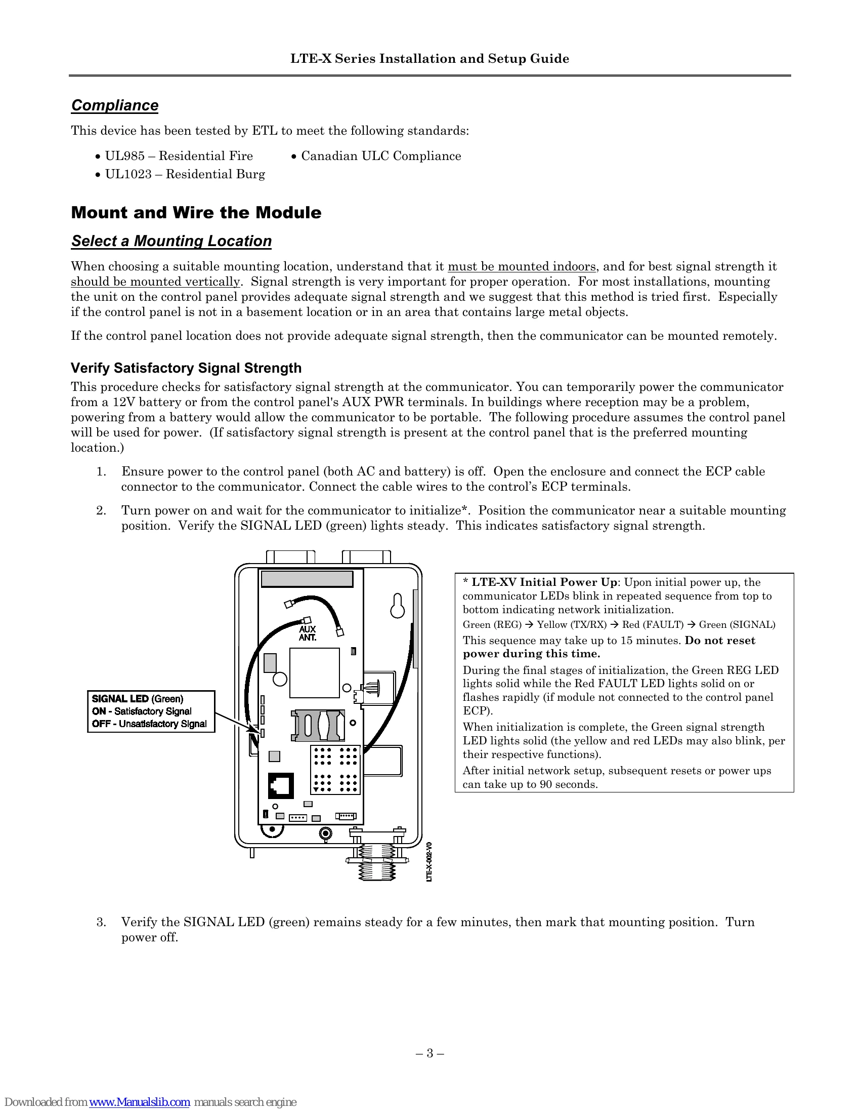 Installation Guide for LTE-X Series