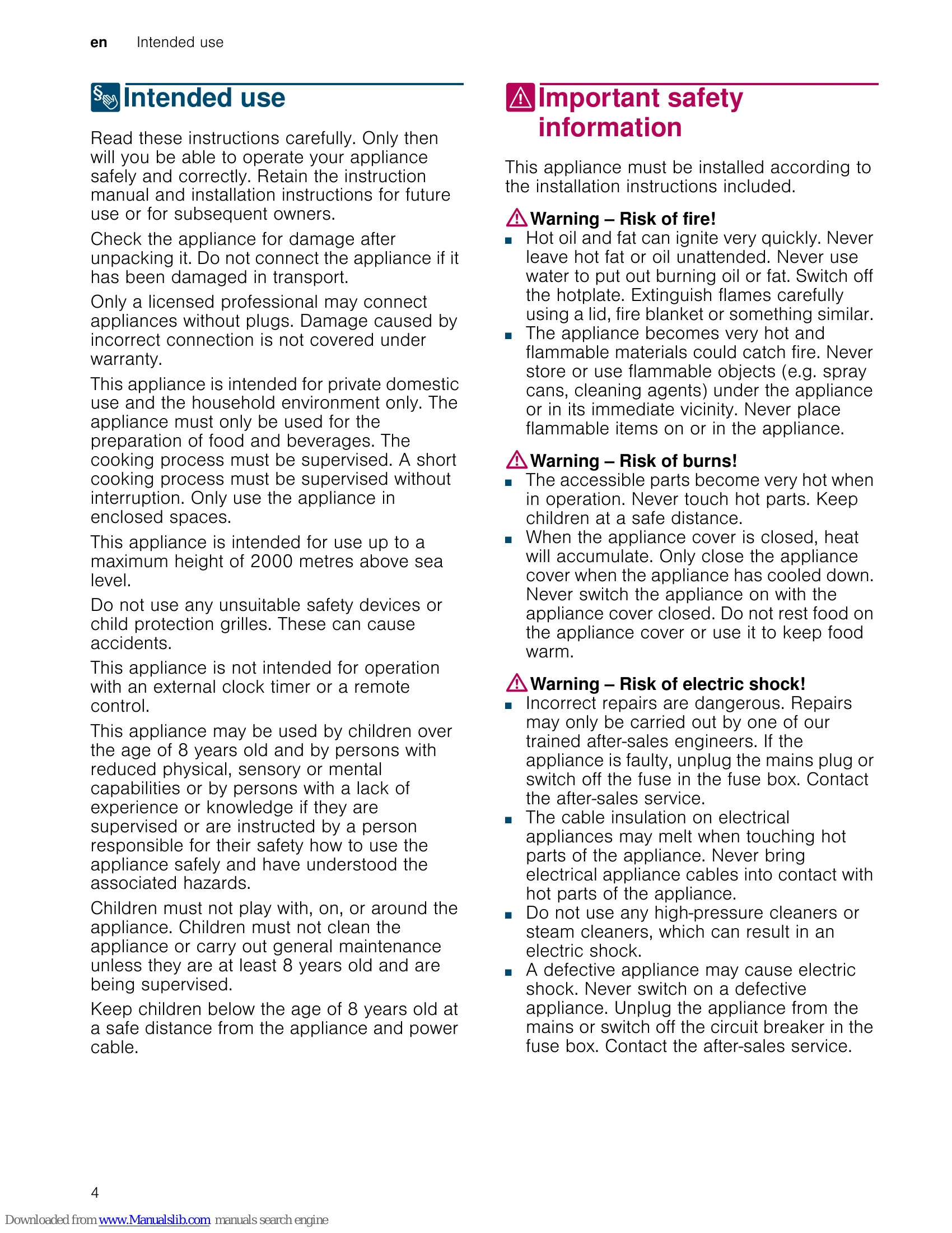 Manual for ET475FYB1E