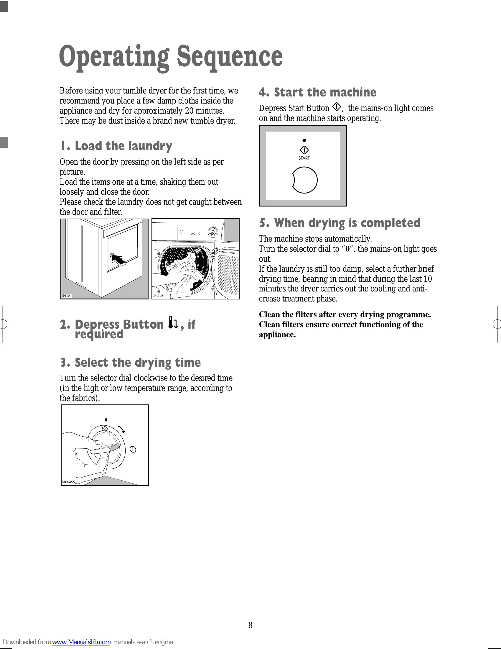 Manual for TD 4212 W