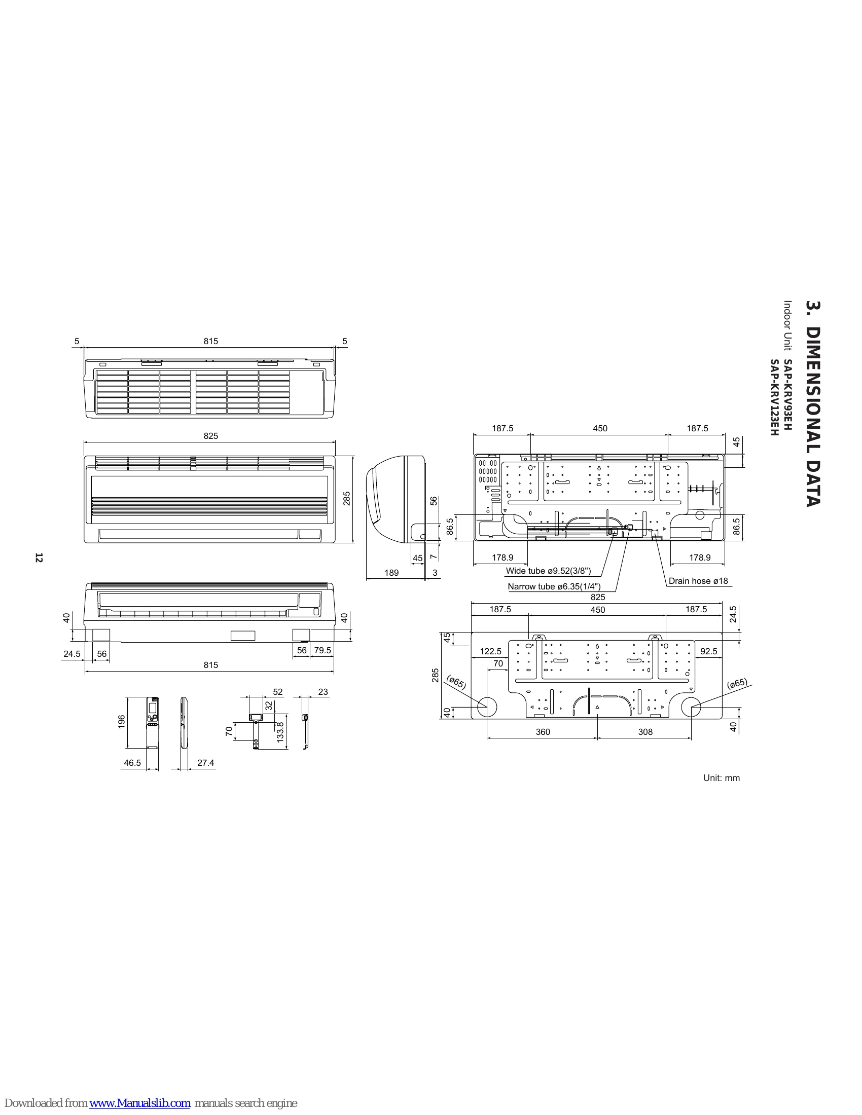 Manual for SAP-KRV123EH