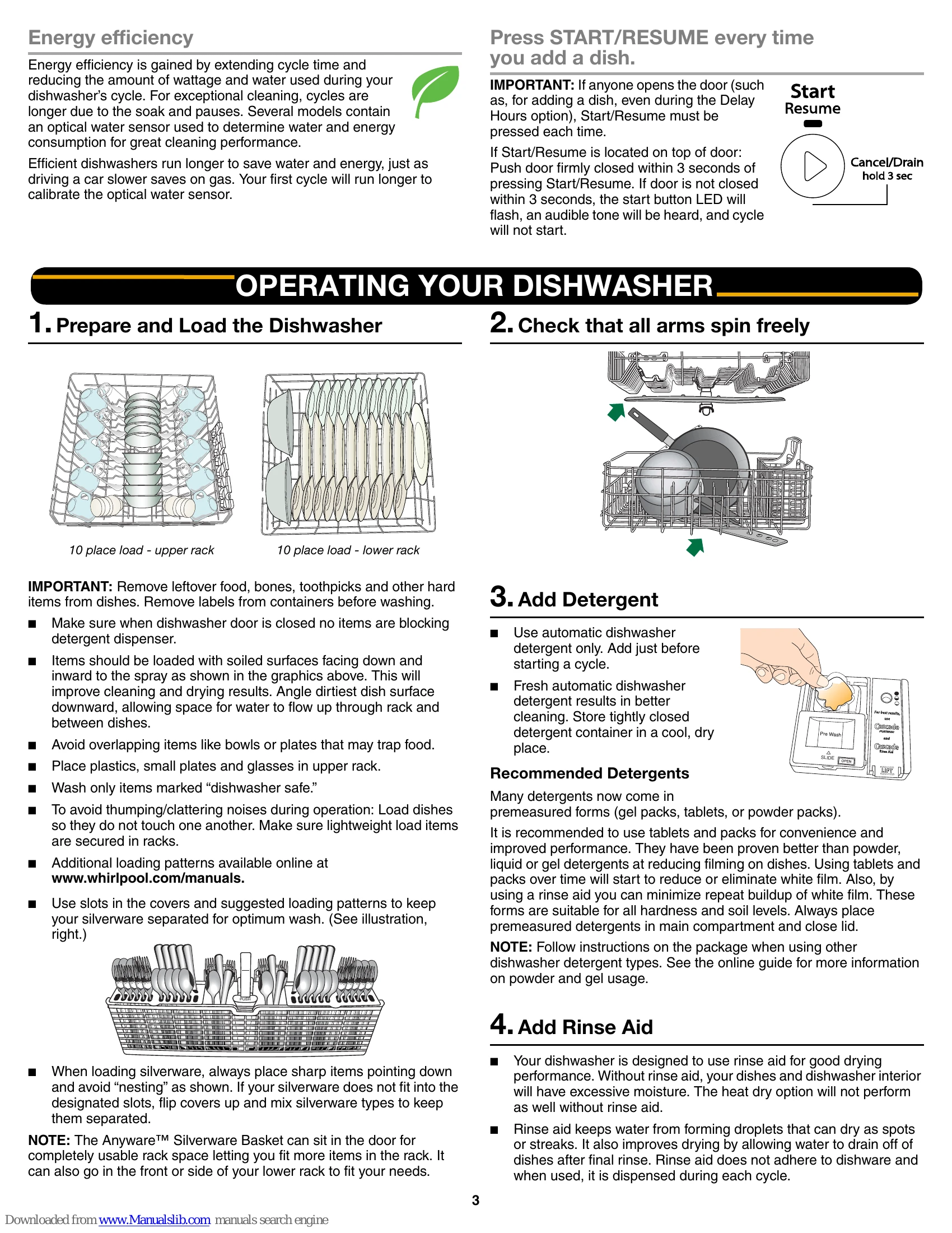 Manual for WDT780SAEM