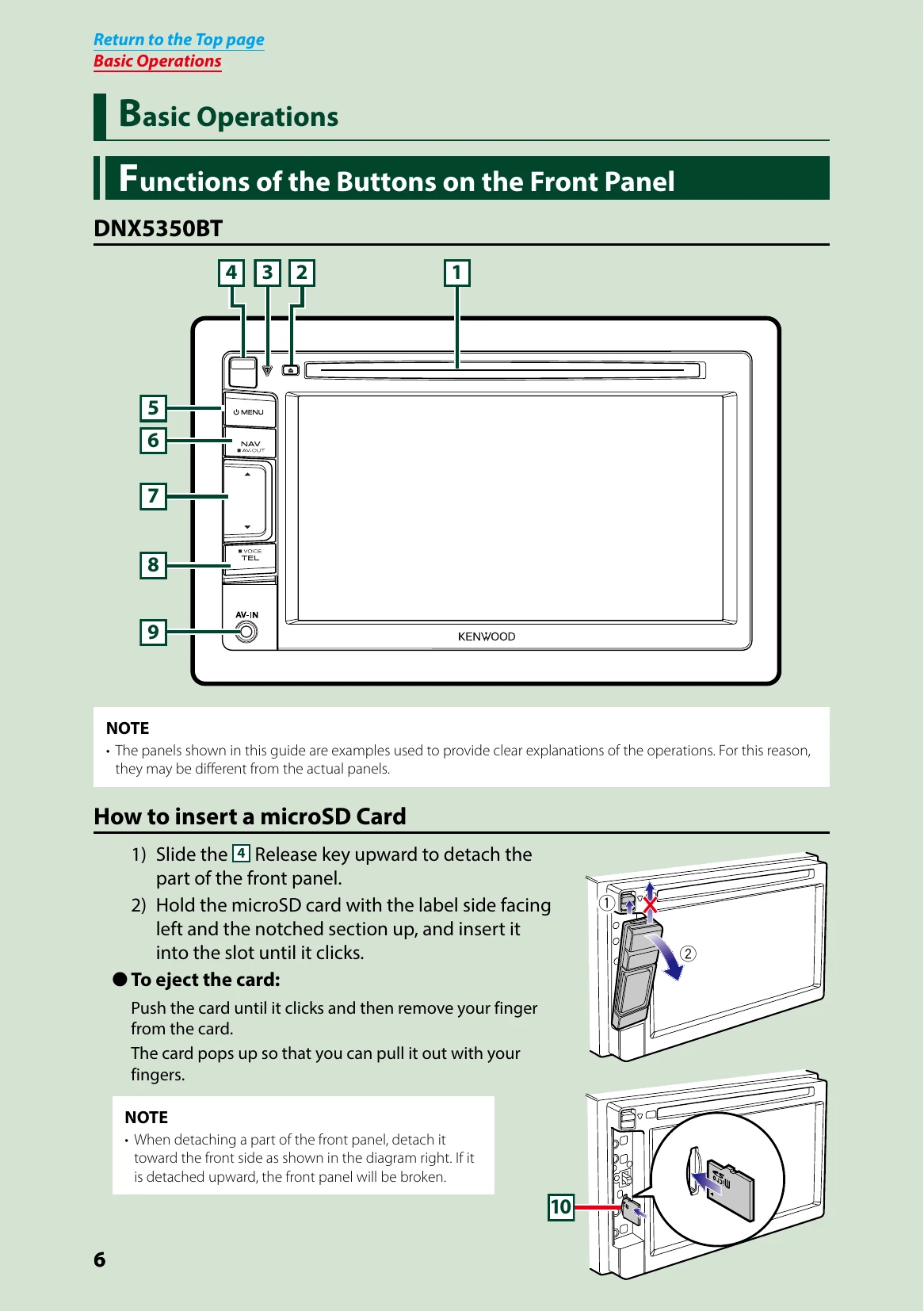 Manual for DNX5350BT