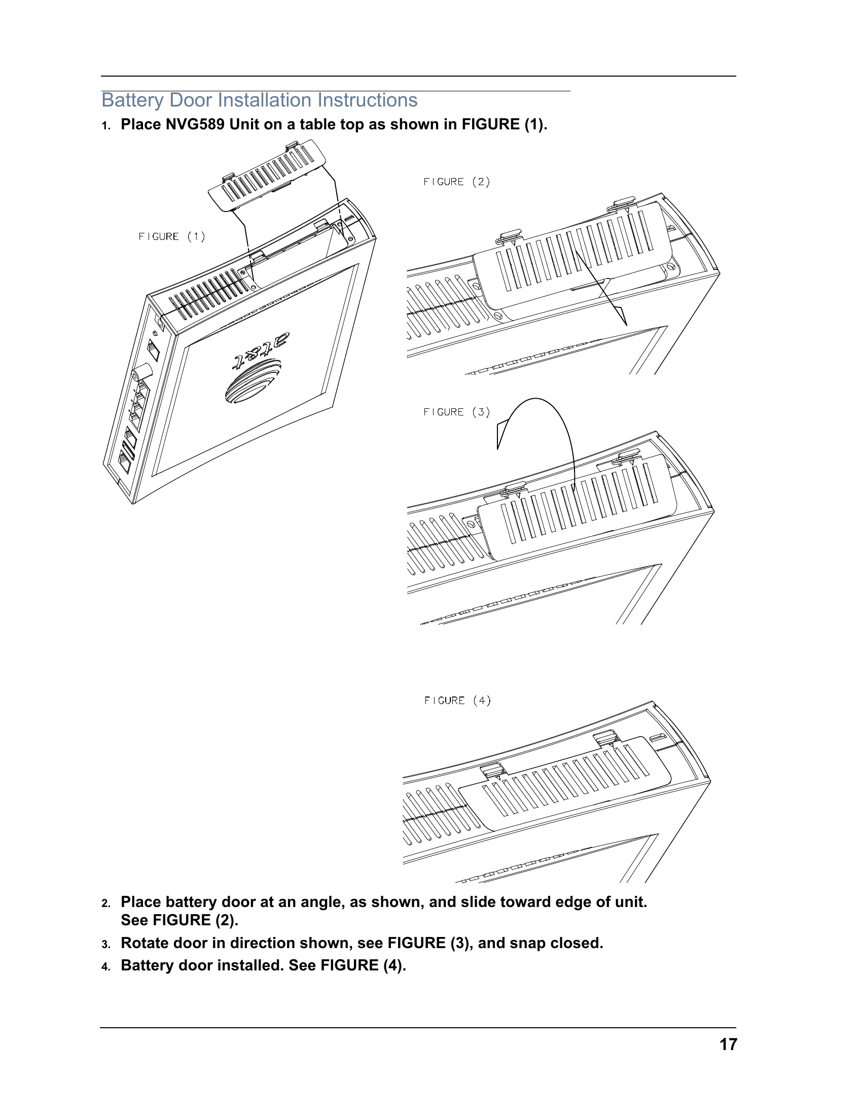 Manual for NVG589 VDSL2 Gateway