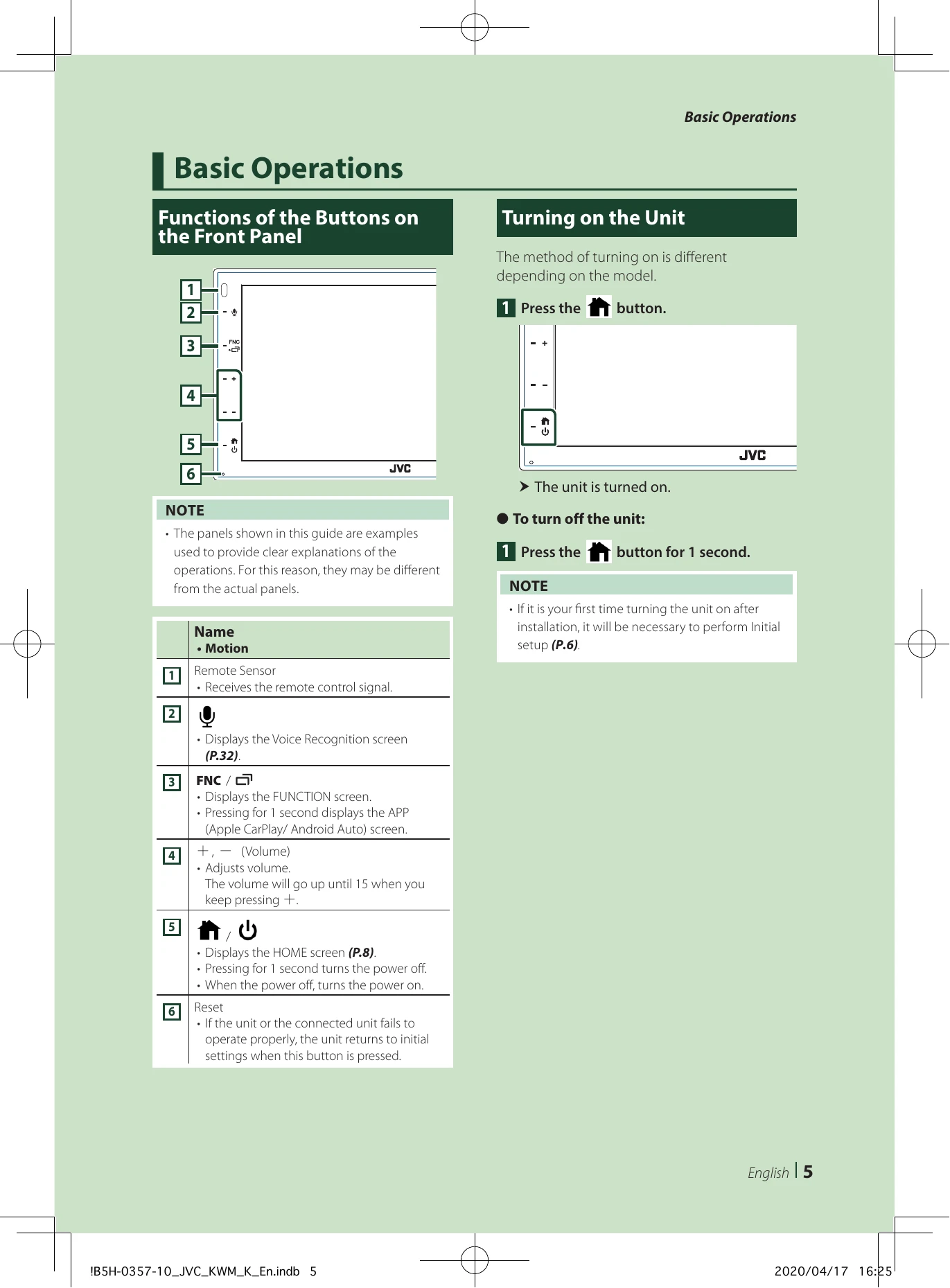 Manual for KW-M560BT