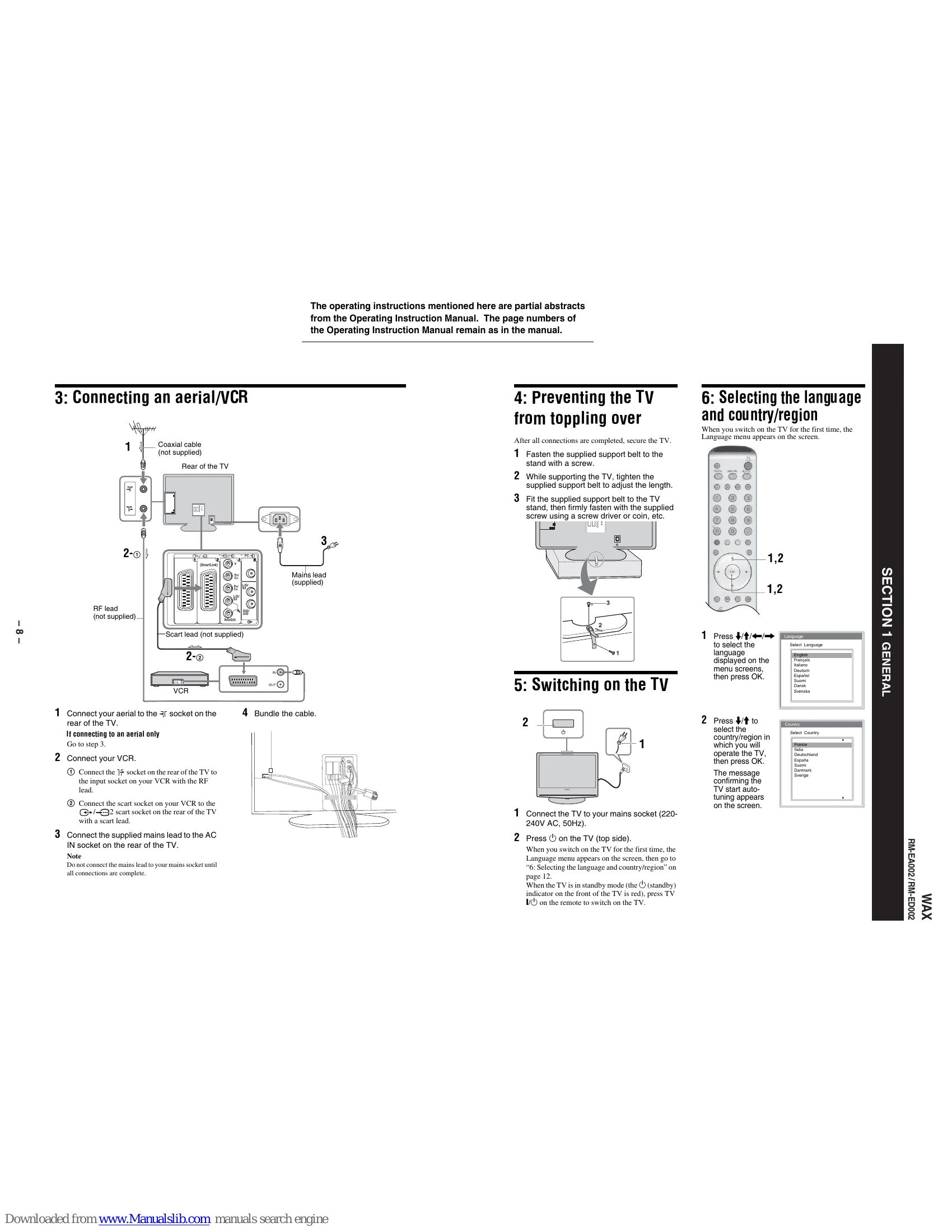 Manual for KLV-S40A10E