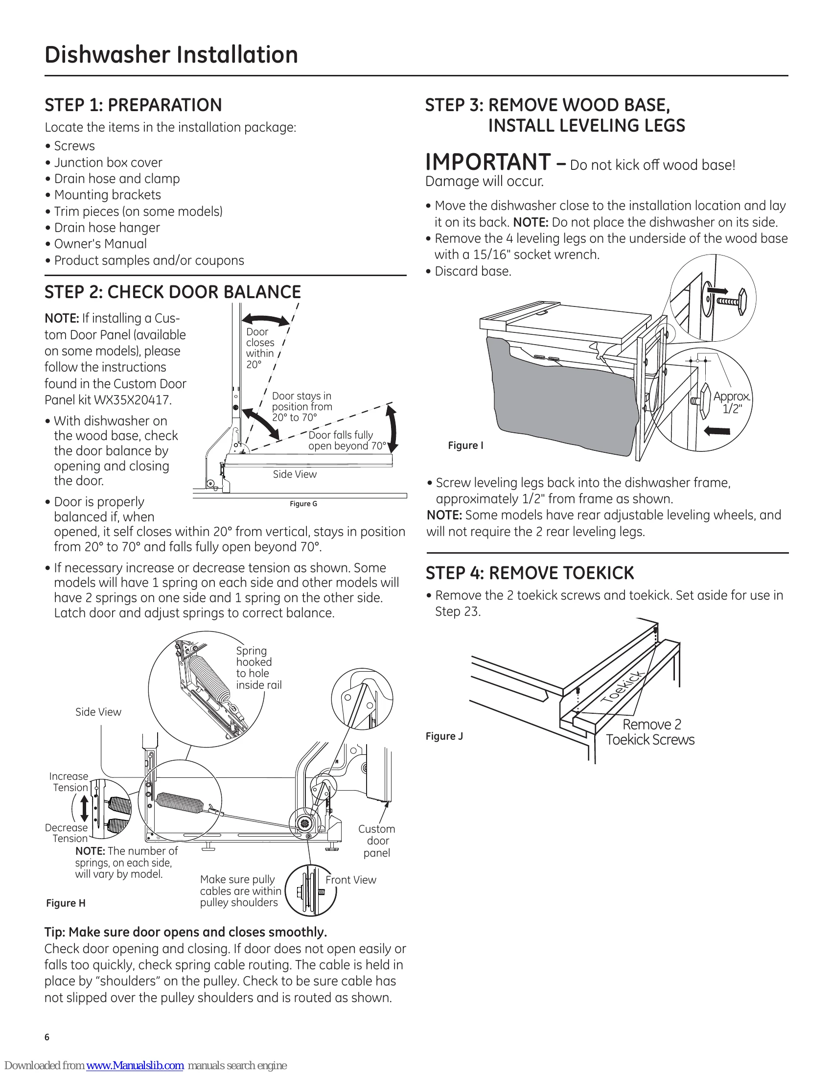 Installation Guide for GDT655SSJSS