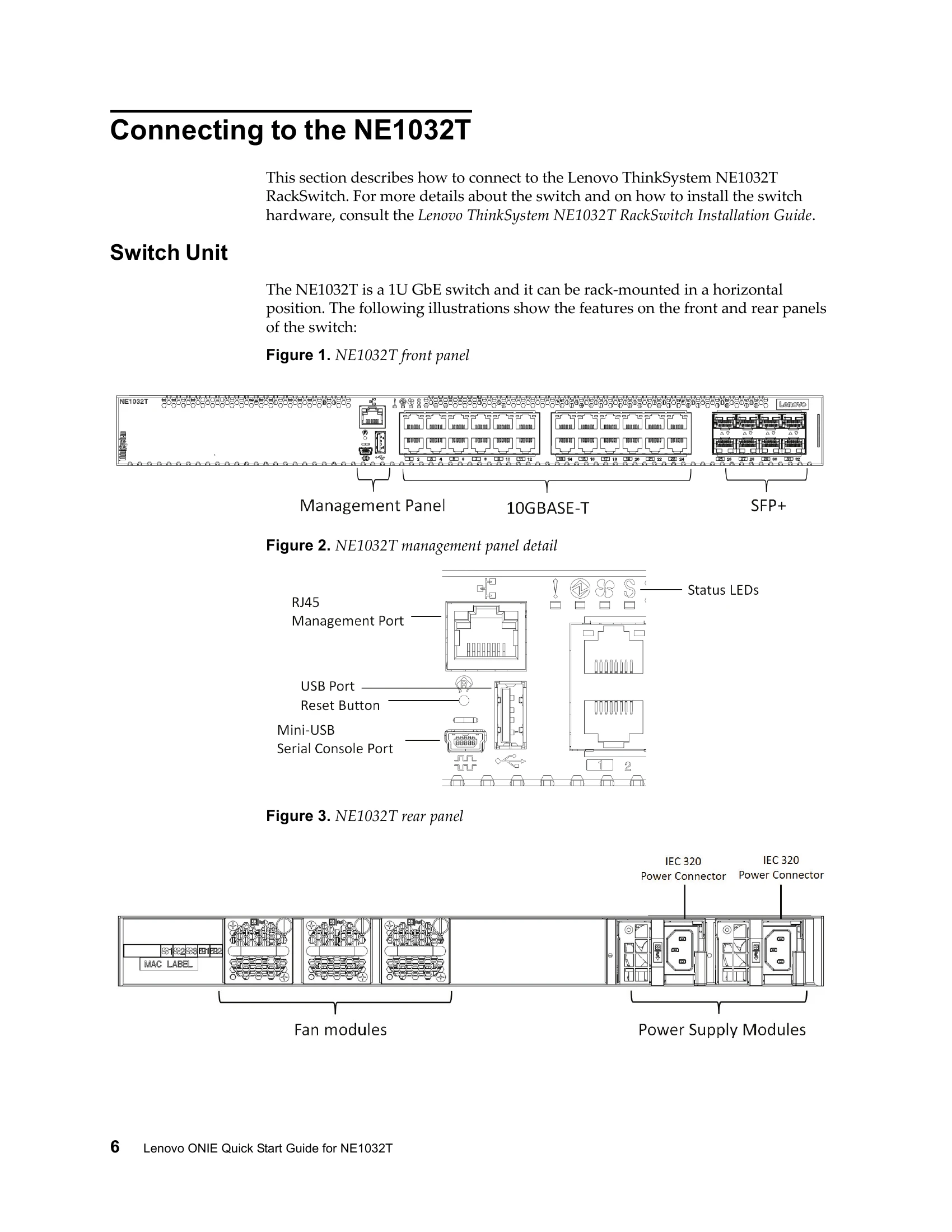 Quick Start Guide for NE1032T