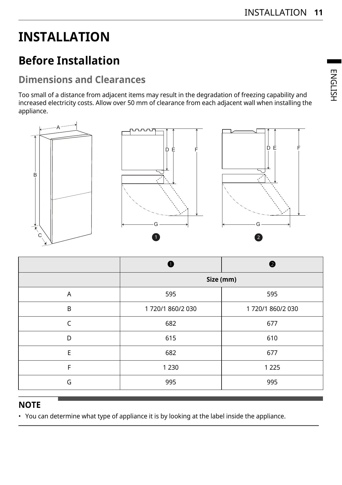 Manual for GBB61SWJMN