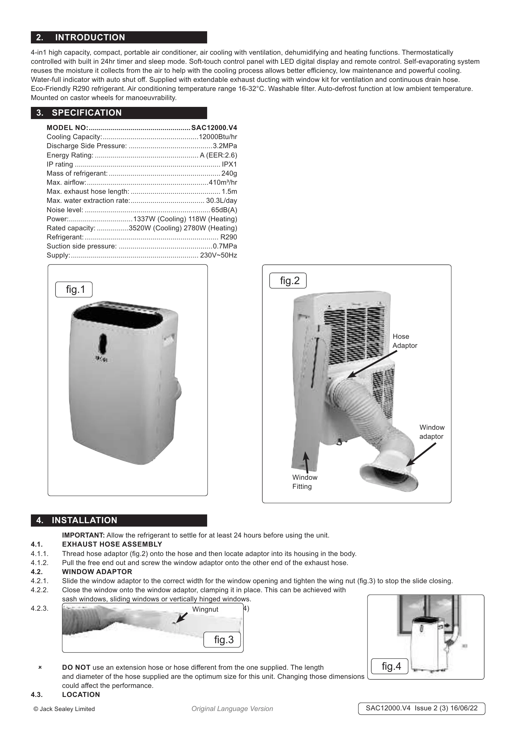 Manual for SAC12000.V4