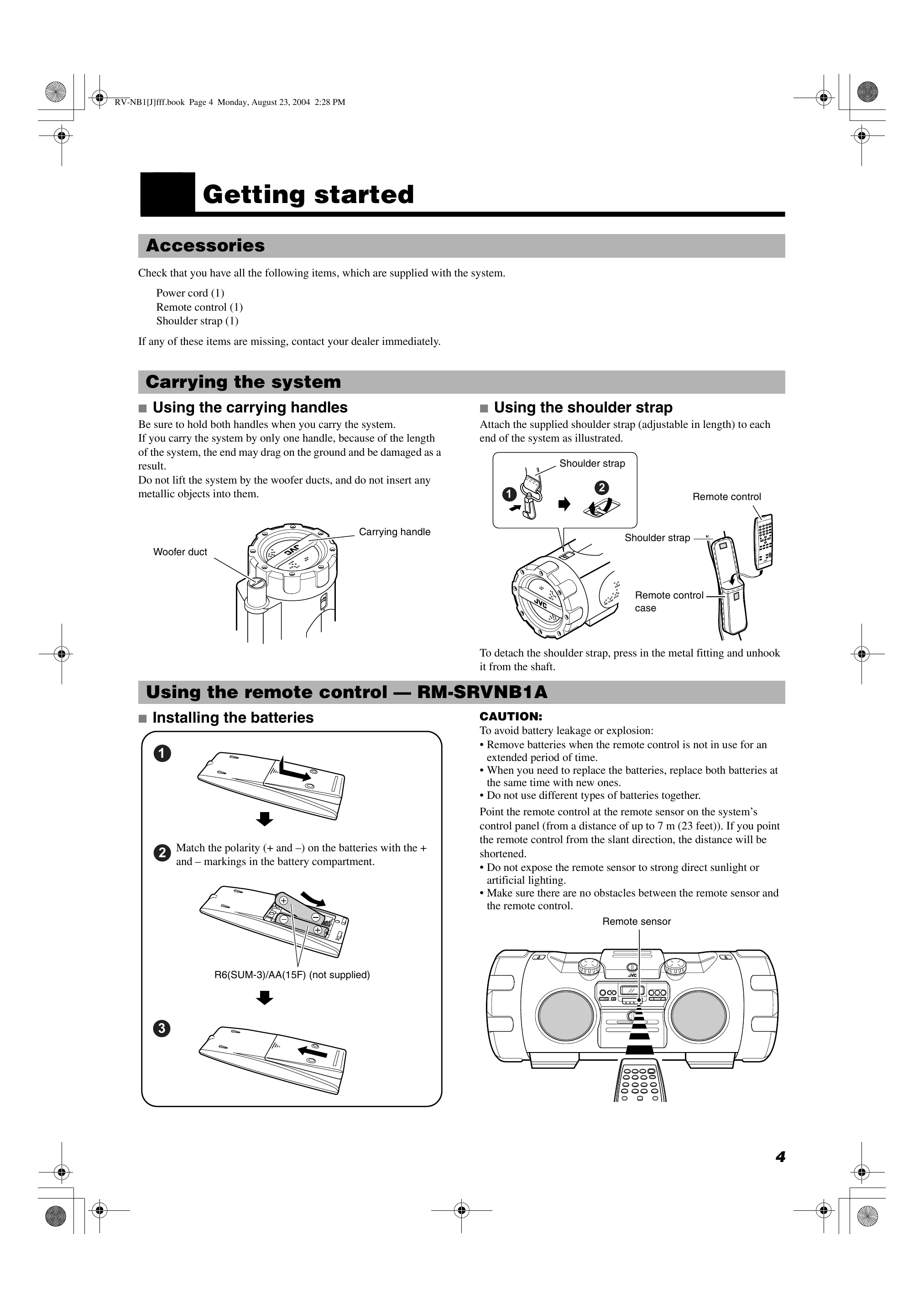 Manual for RV-NB1