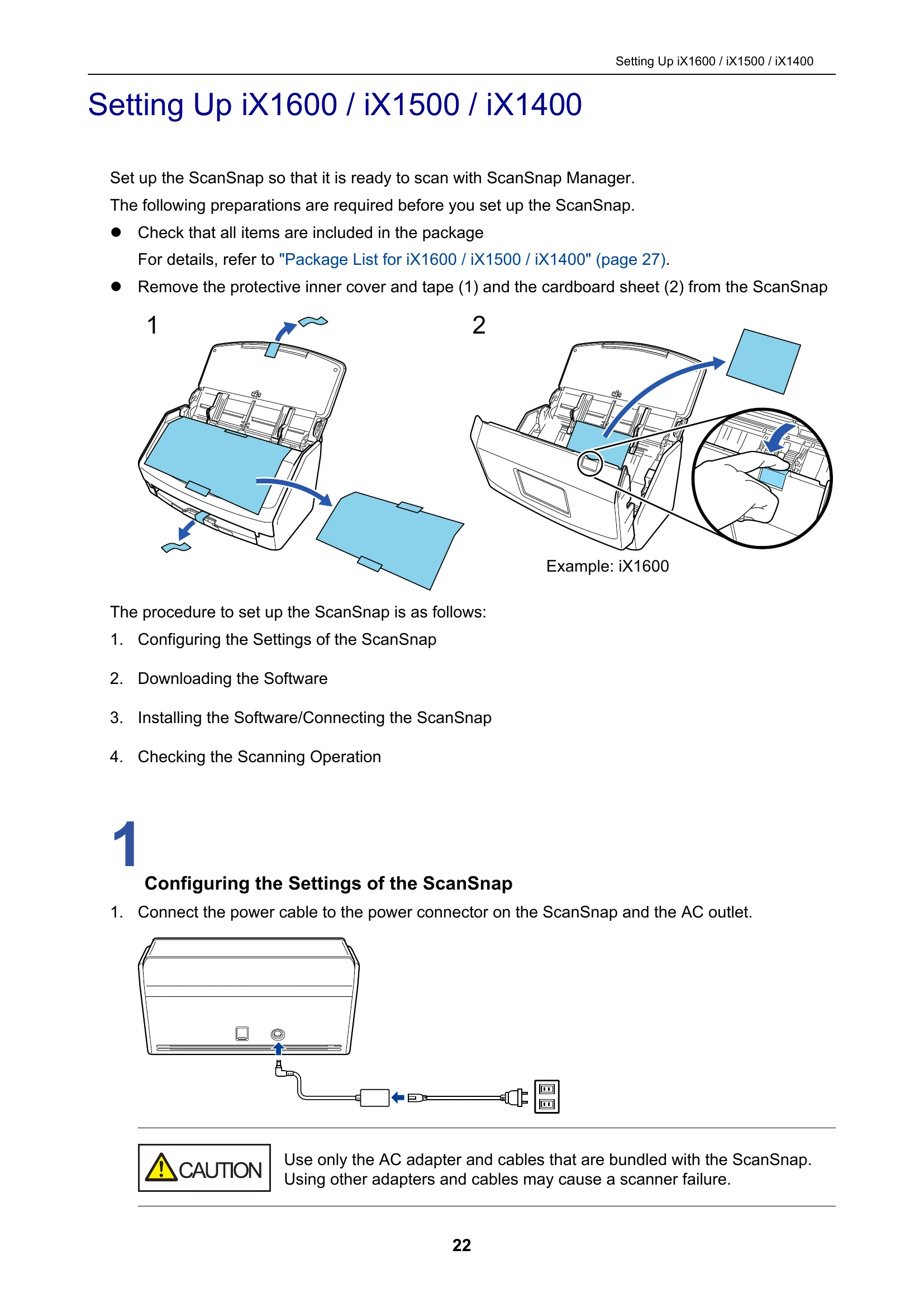 Manual for ScanSnap