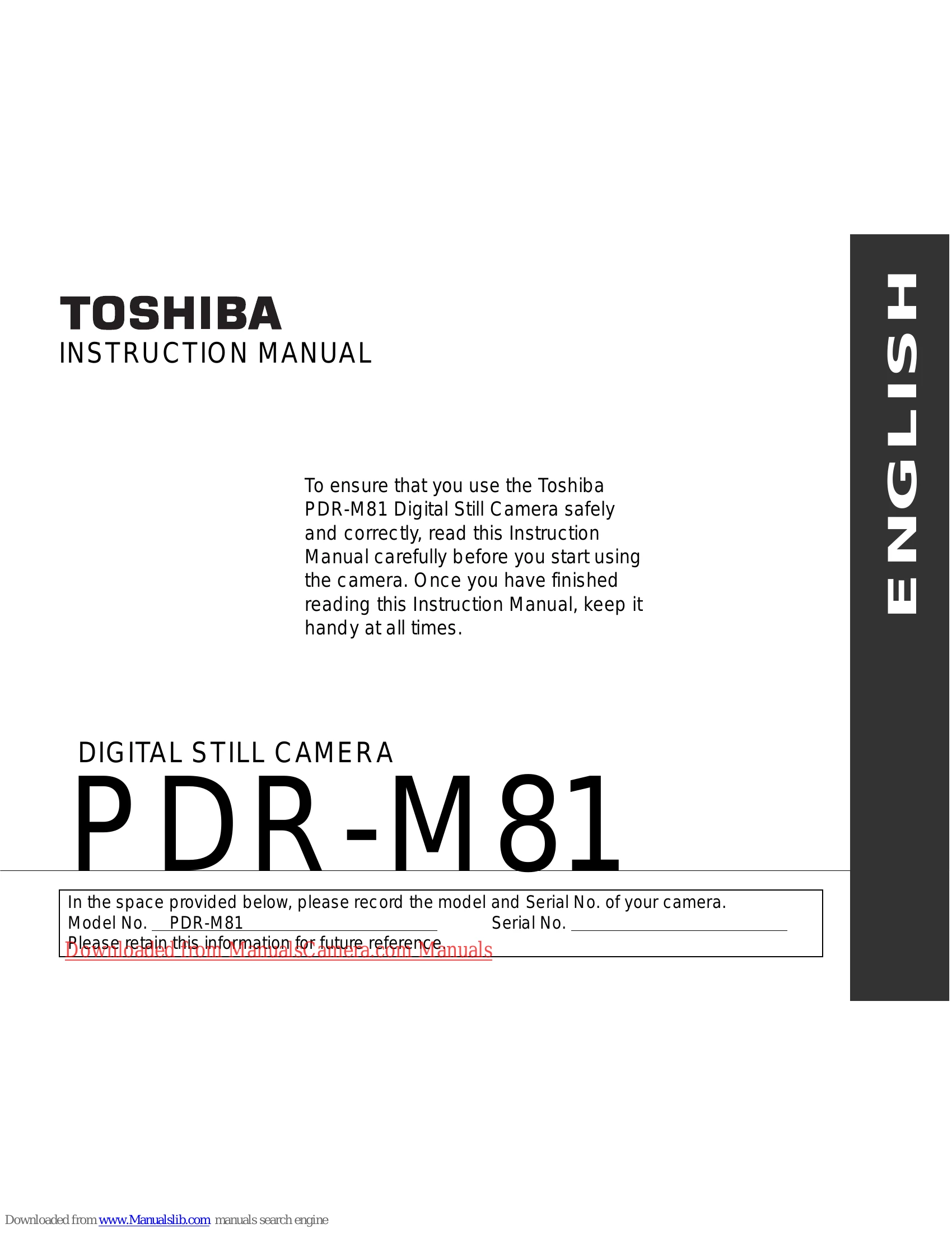 Manual for PDR-M81