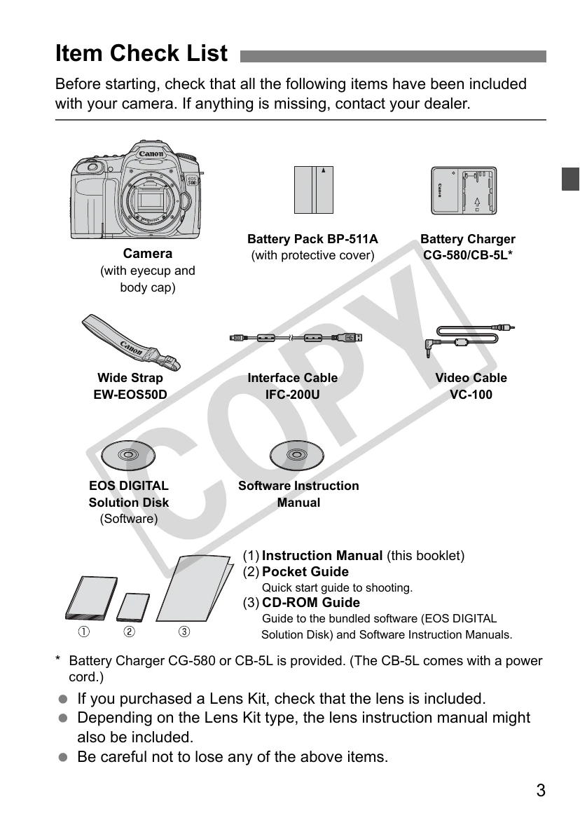 Manual for EOS 50D