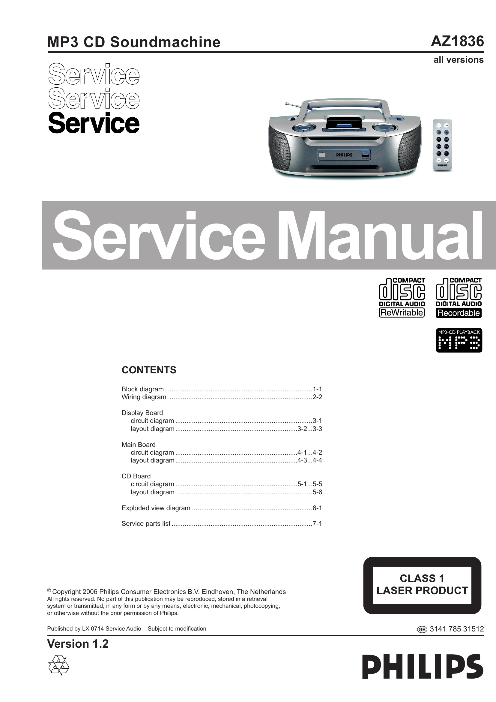 Parts/Service for AZ1836