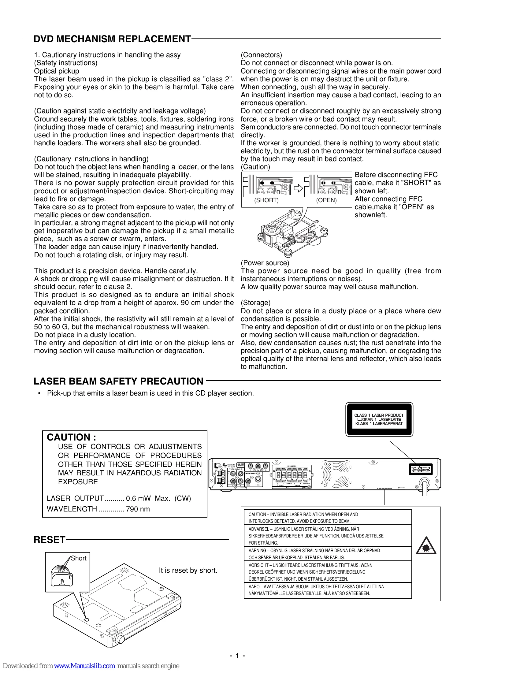 Manual for DC-TS765KR