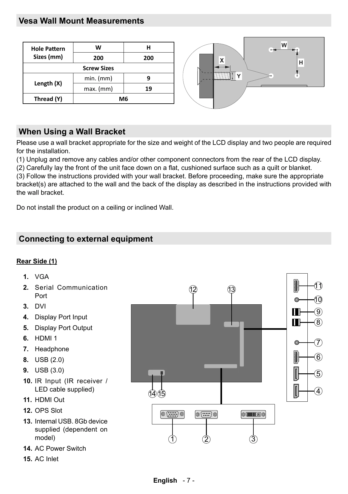 Manual for TD-P493 - TD-P493E