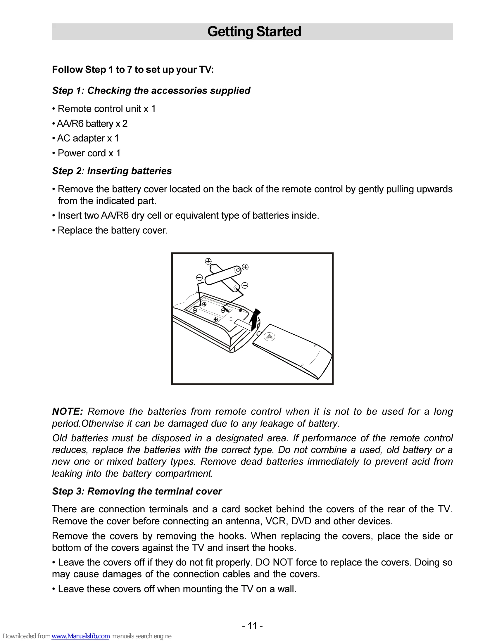 Manual for LT-20DA6SK