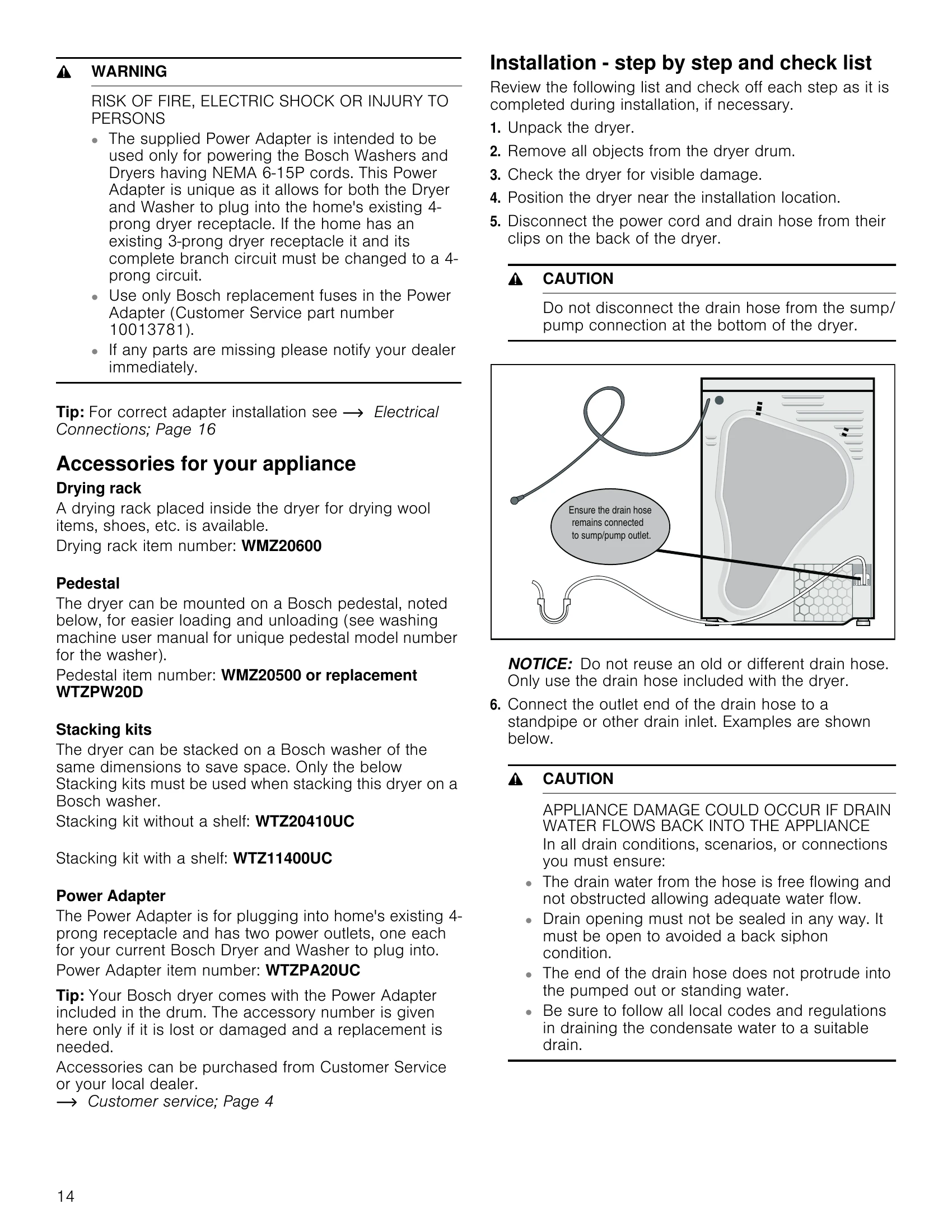 Manual for WTG86403UC