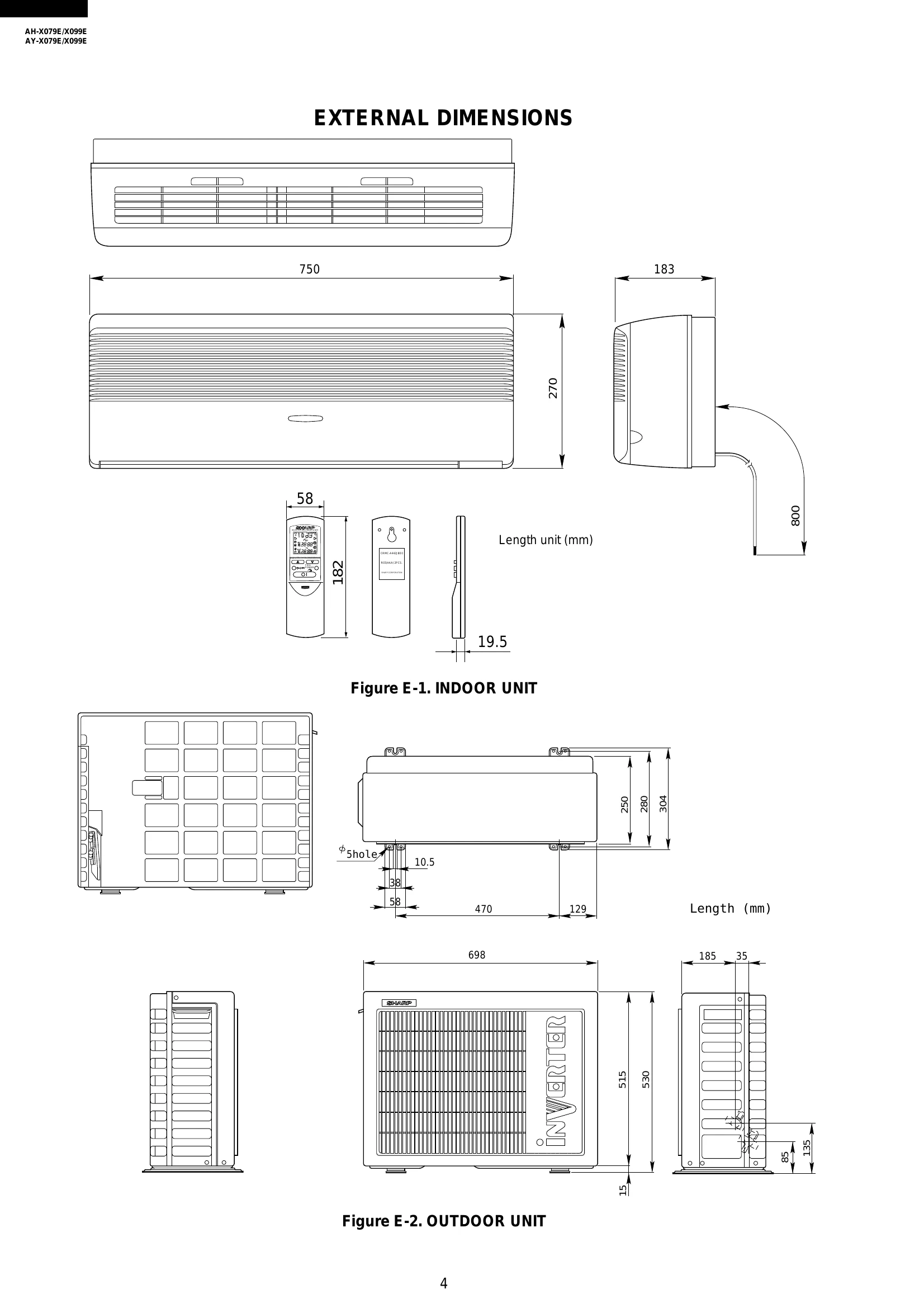 Manual for AH-X079E/X099E