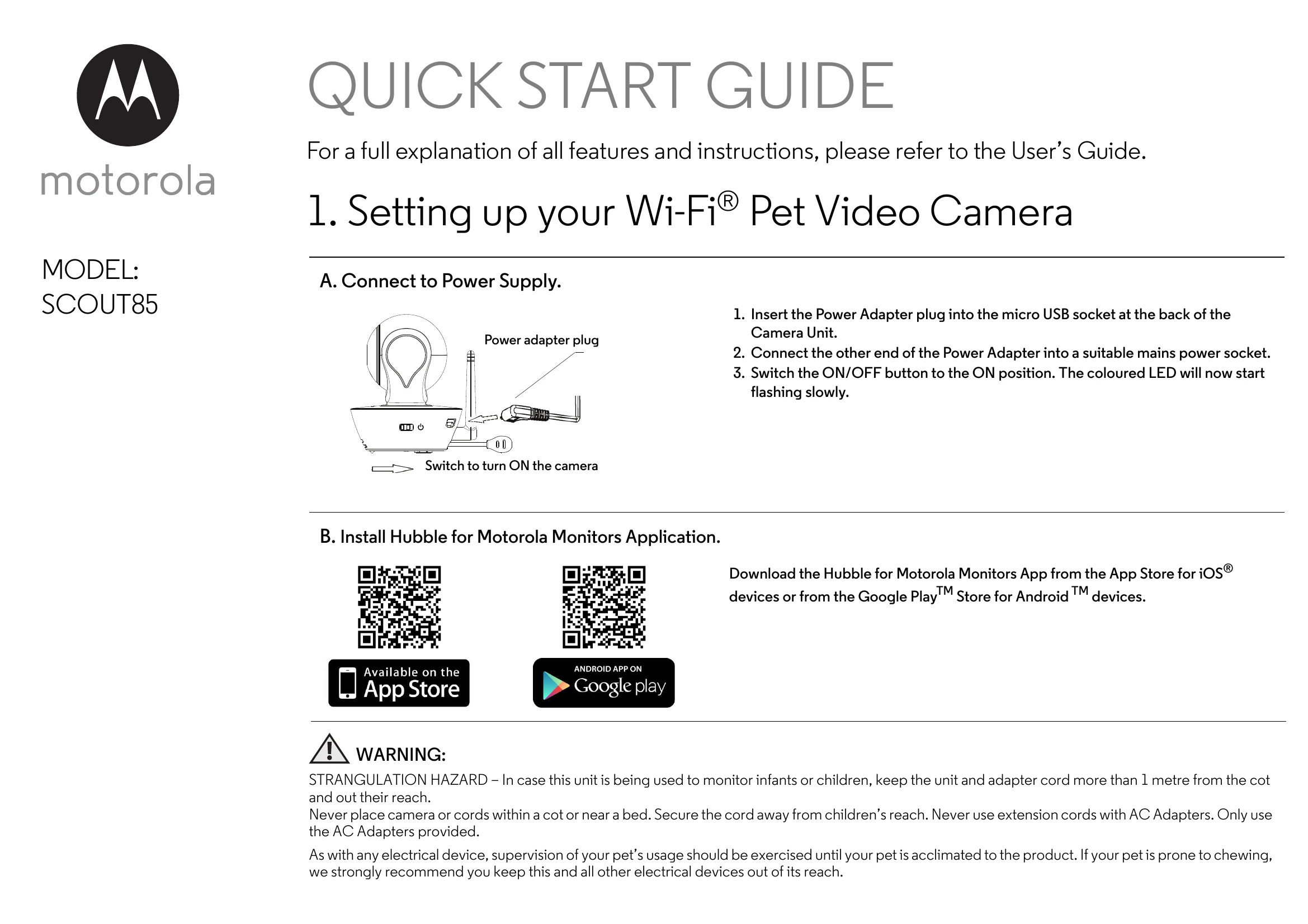 Quick Start Guide for SCOUT85
