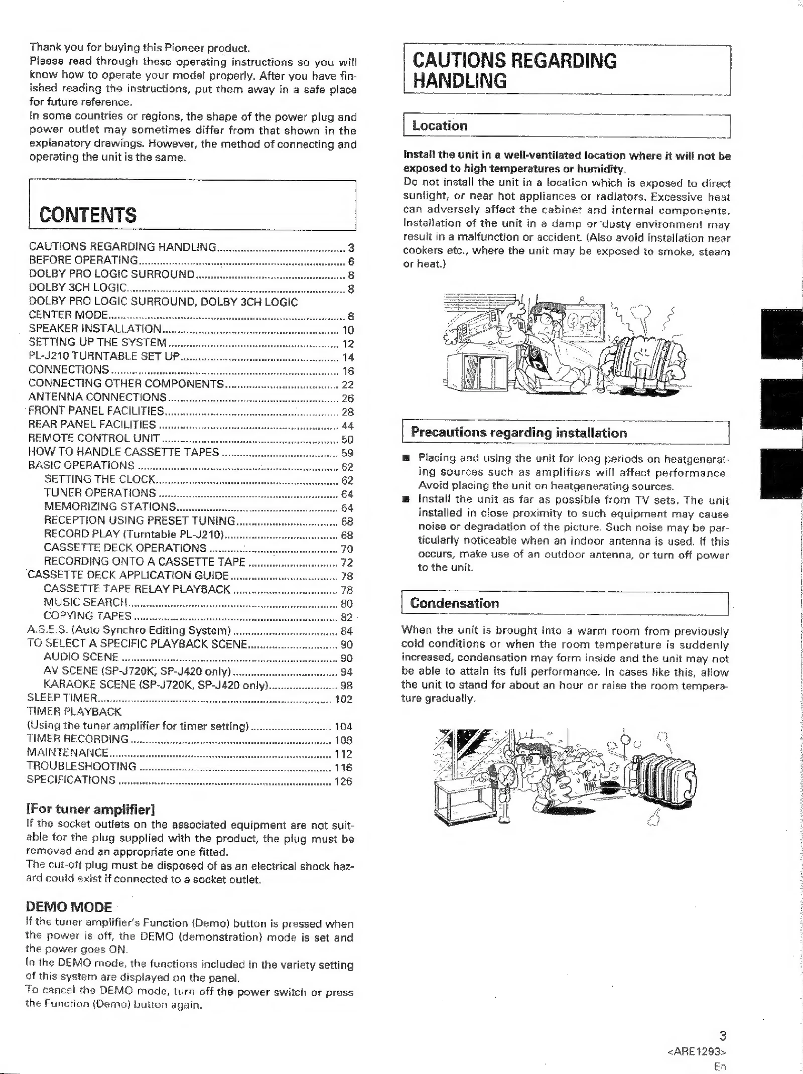 Manual for SX-J720