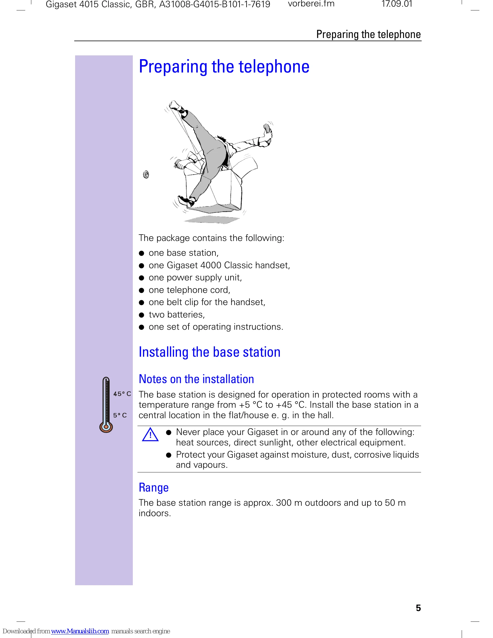 Manual for 4015 Classic