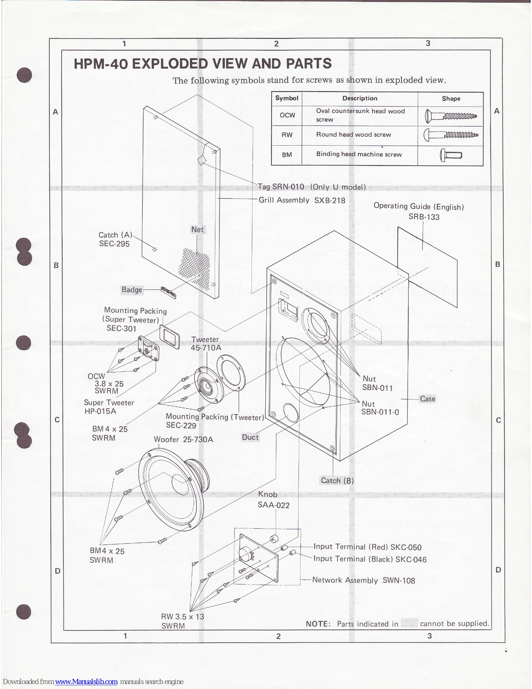 Parts/Service for HPM-40